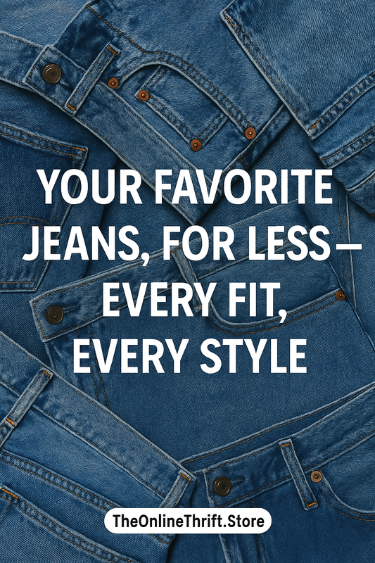 Affordable Pre-Loved Jeans for Women, Men & Unisex | The Online Thrift Store