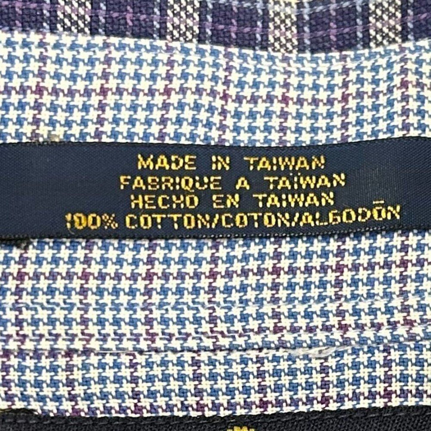Tommy Hilfiger Mens Shirt Size XL Blue White Button Up Long Sleeve Check #M1362