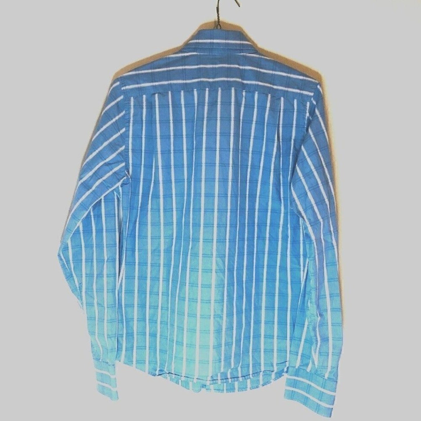 Abercrombie & Fitch Men's Blue Stripe Button-Up Shirt Size M