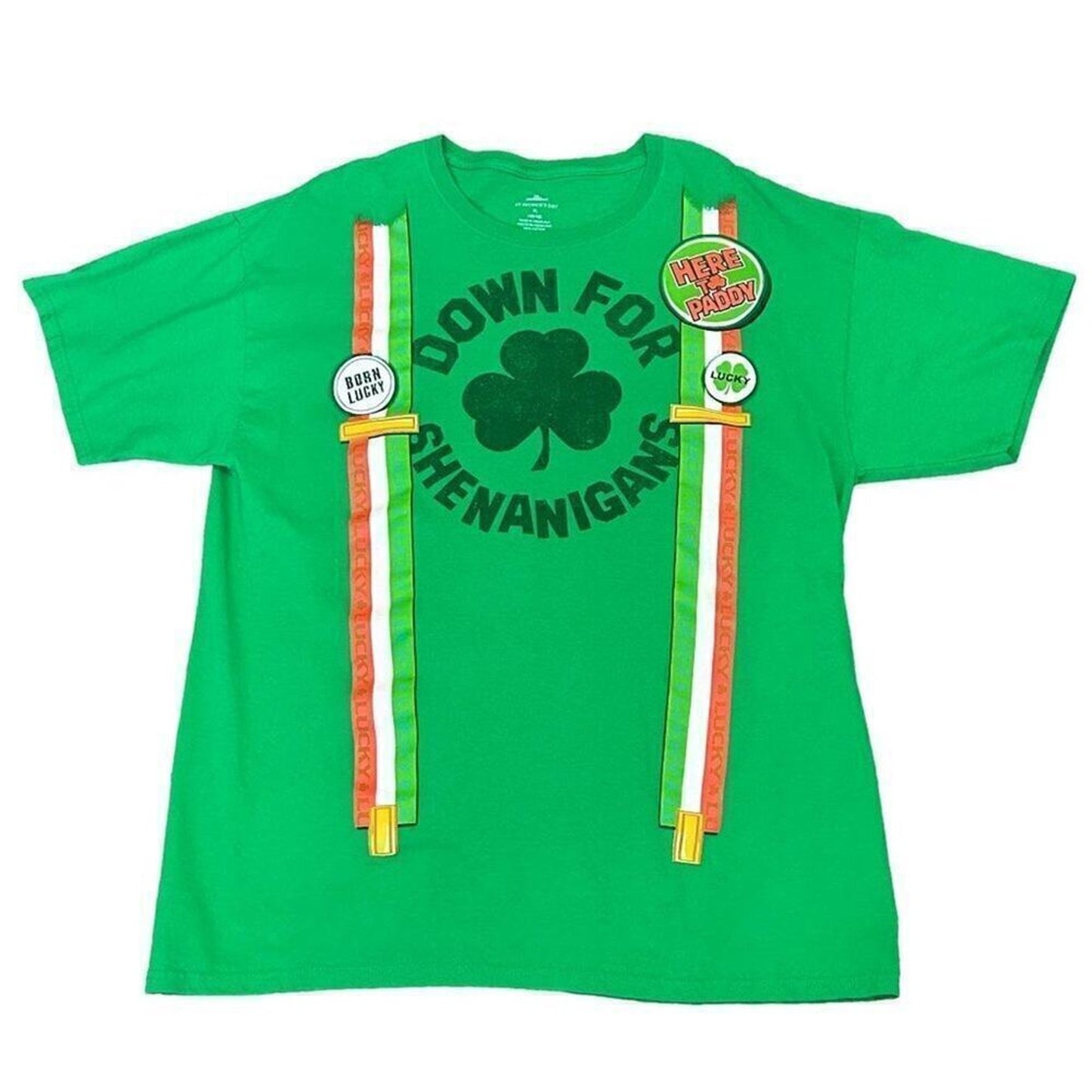 St. Patrick's Day Celebrate Men's T-Shirt Size XL 46/48 Cotton Honduras #P1486