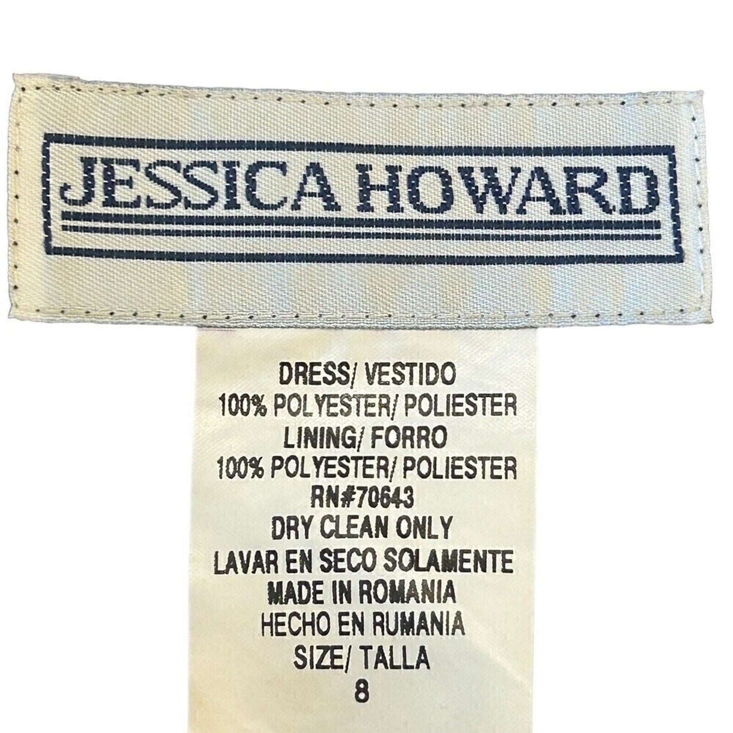Jessica Howard Women's Dress Size (8) Black Purple Floral Above Ankle #SH