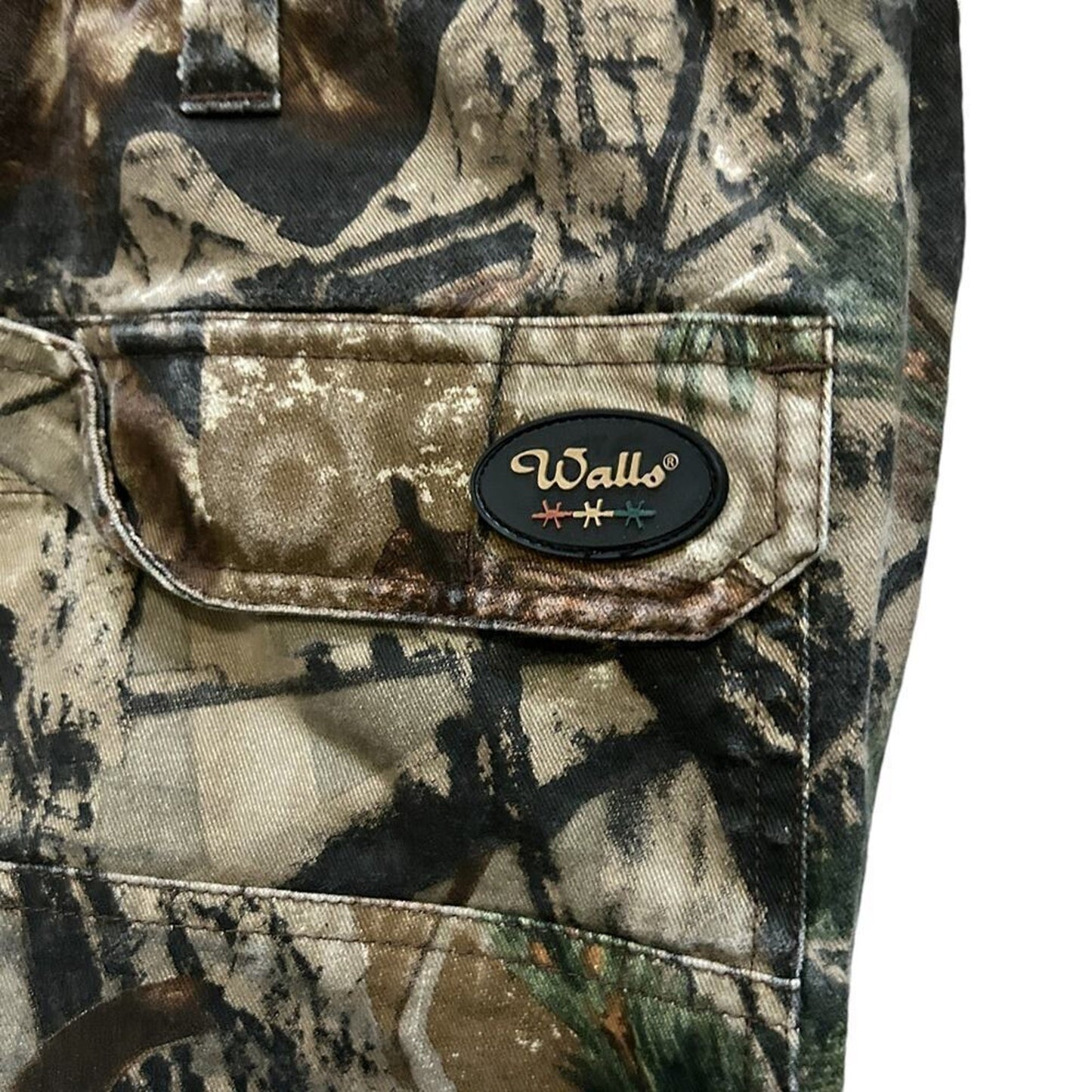 Walls Camo Hunting Pants Size XL Realtree Hardwood Adjustable Waist Cargo #