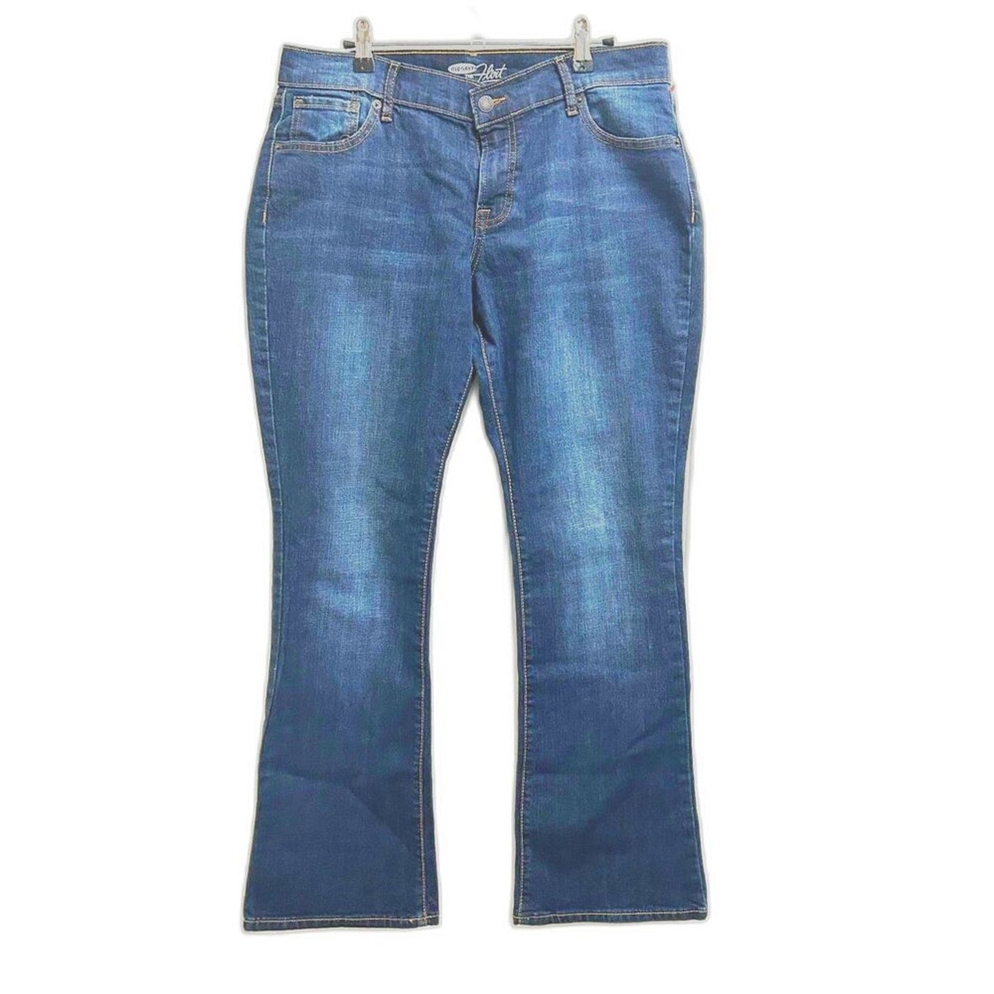 Old Navy Flirt Jeans Blue Bell Bottom Leg Size 36 See Des. For Size #J4-1641