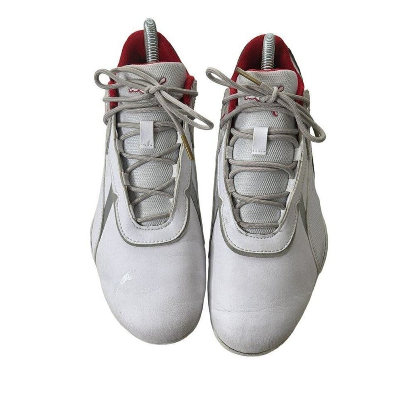 Puma Ferrari Men's R Cat Machine White Red Driving F1 Racing Shoes Size 8