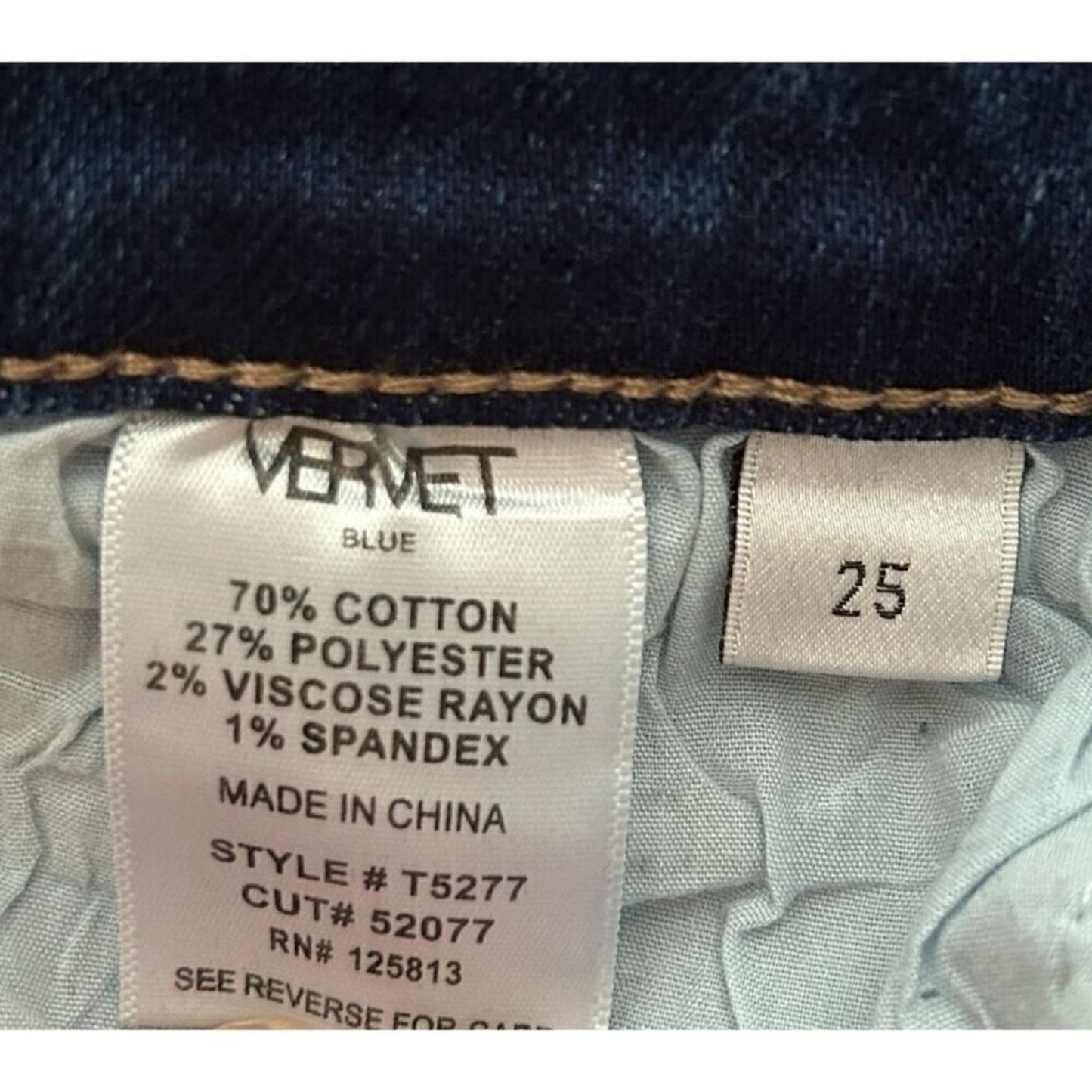 Vervet Wide Flare Women's Blue Jeans Leg Flare 12" Size 25 #J4-1580