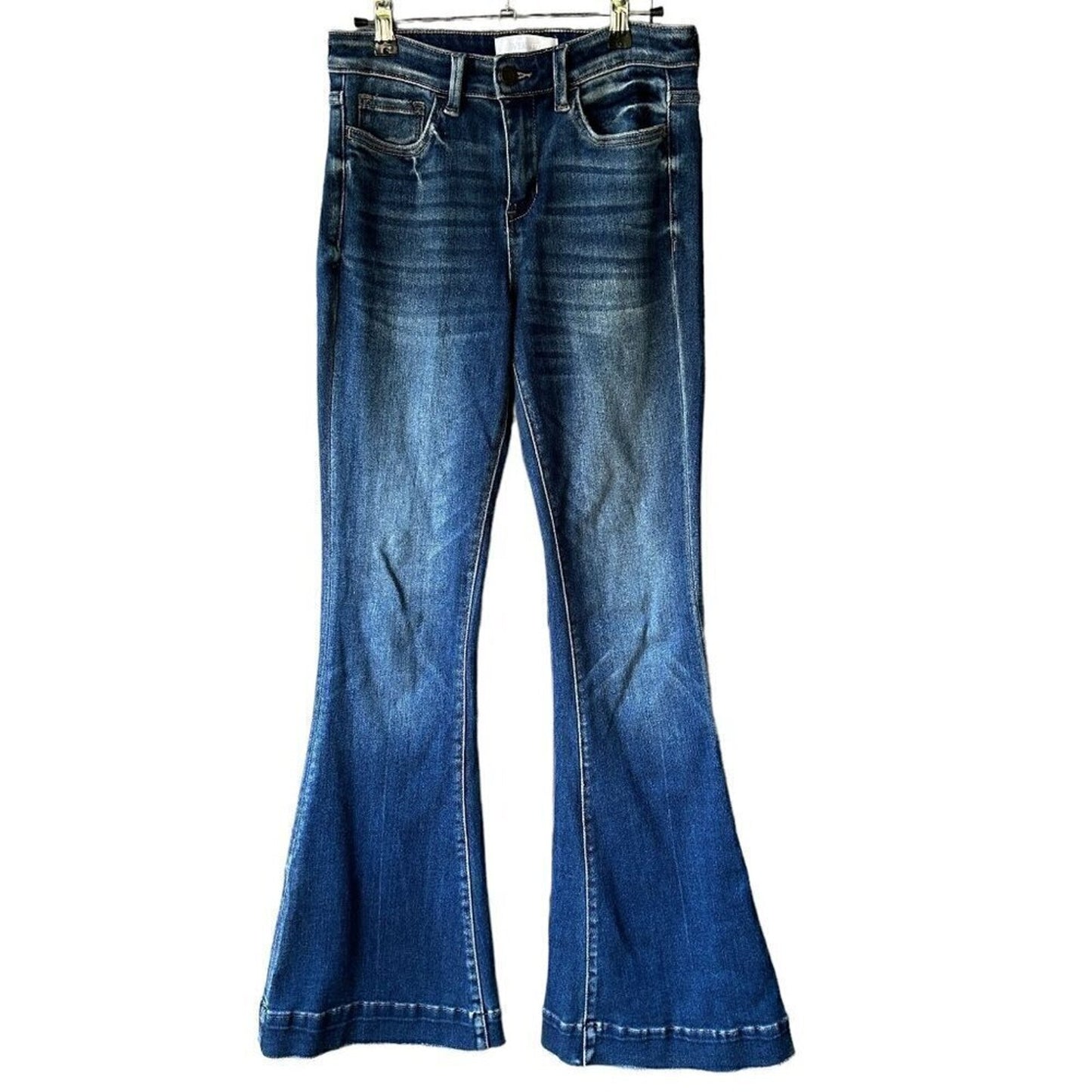 Vervet Wide Flare Women's Blue Jeans Leg Flare 12" Size 25 #J4-1580