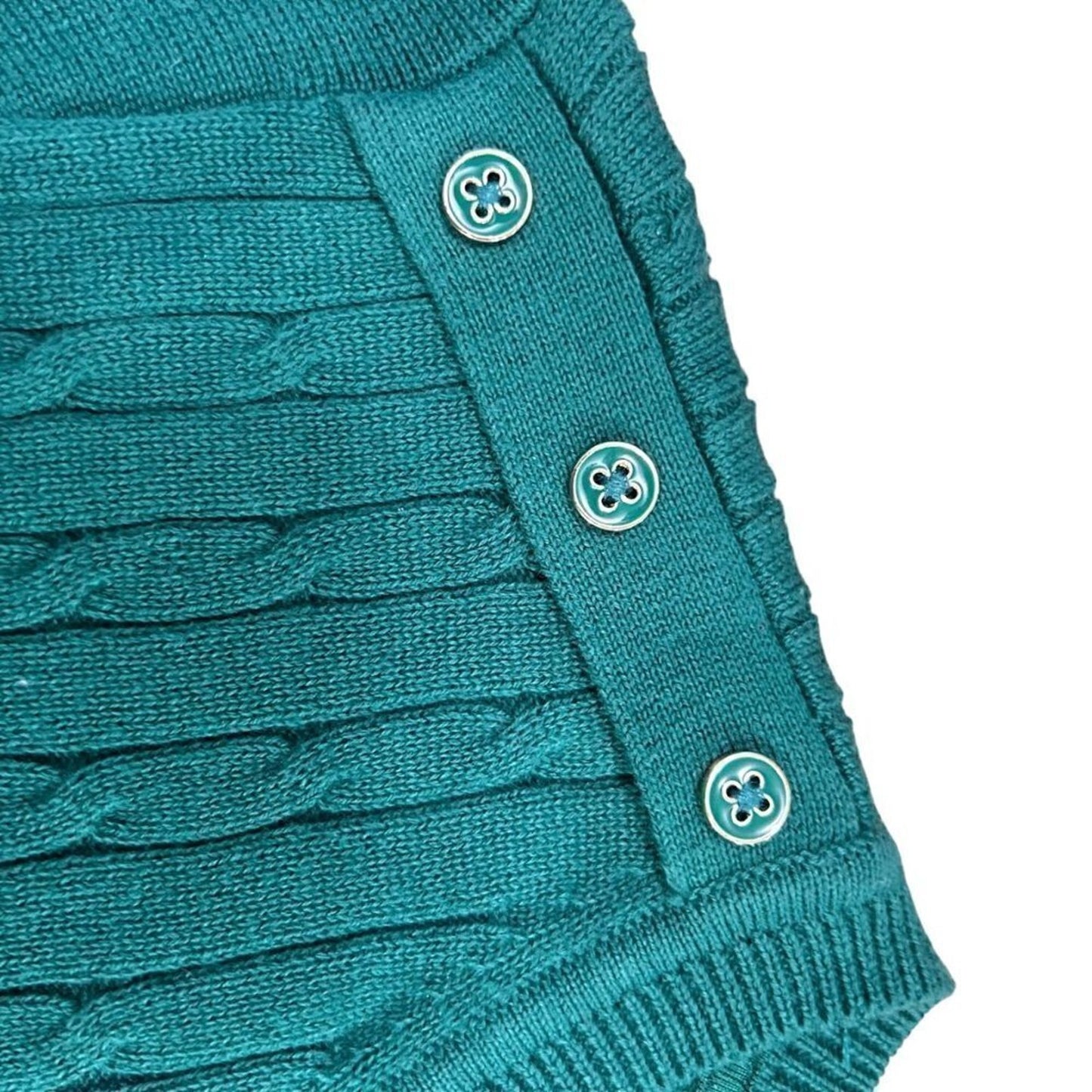 Kim Rogers Forest Green Cotton Pullover Sweater – Women’s Size L #L1346
