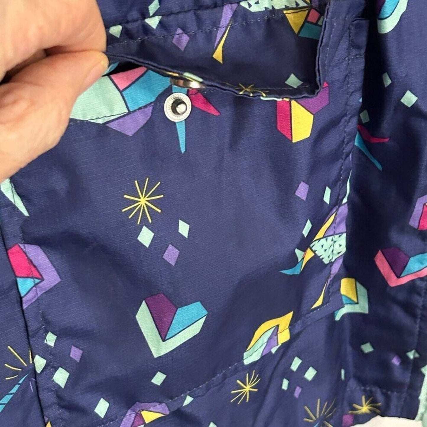 CAT & JACK Zip-up Hoodie Jacket Multi-Color Windbreaker Size XL (14-16)