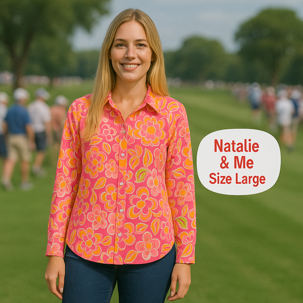 Pastel Floral Natalie Me Blouse (Size L) – Light & Breezy