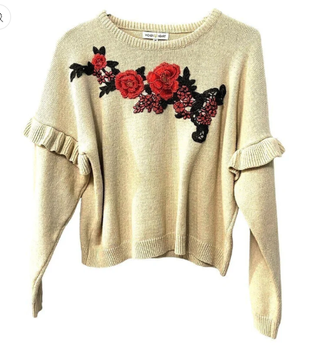 Floral Ruffle Sleeve Sweaters Are the Fall Vibe We’re Loving in 2025
