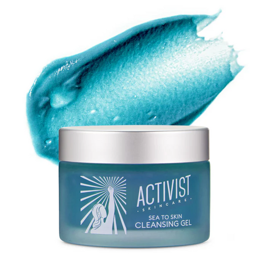 Sea to Skin Cleansing Gel – Blue Spirulina Solid-to-Oil Makeup Remover