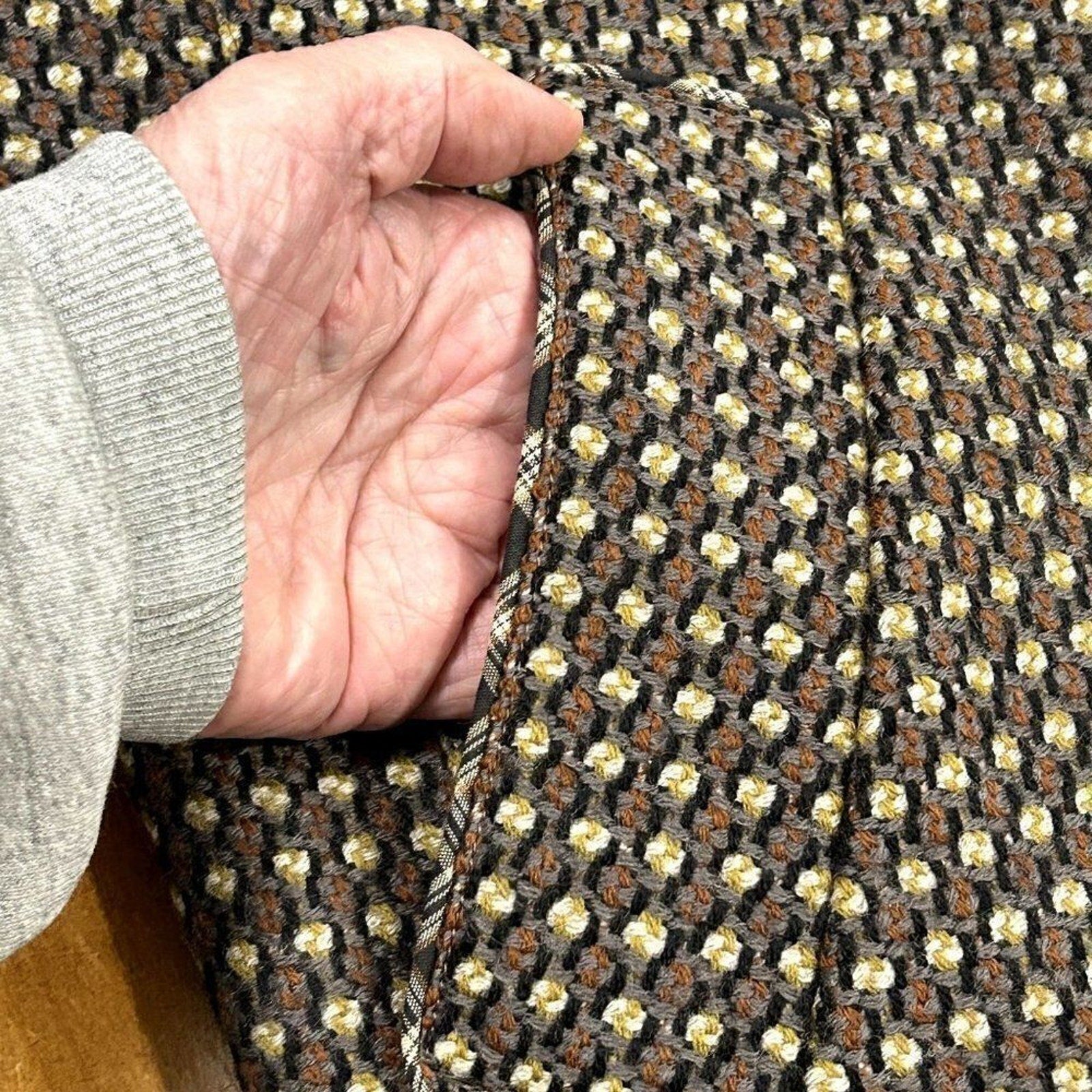 Catherine Andre Women's Coat 100% LAINE (Wool) Size in Description, Made In Fran