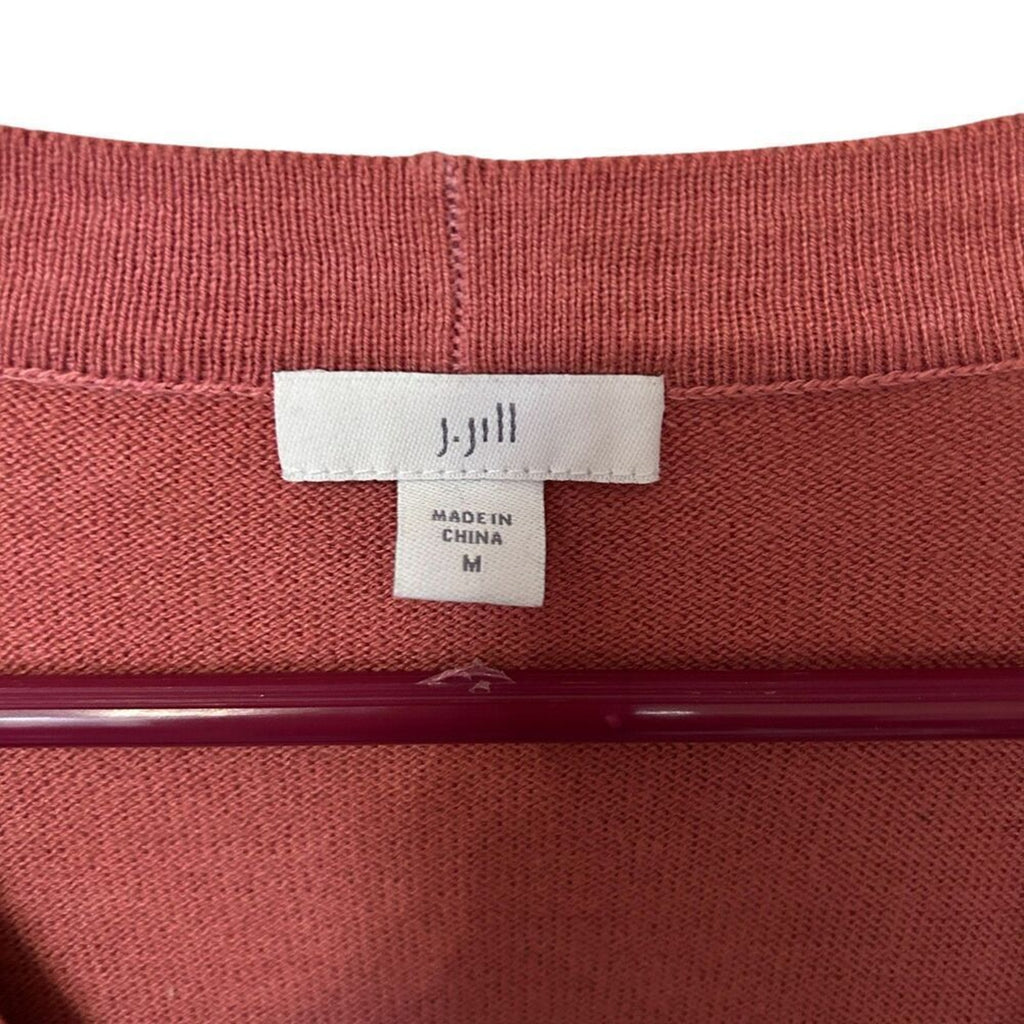 J.Jill Women's Dip Dyed Sunset Ombre Button Up Cardigan Sweater Size M #C1622