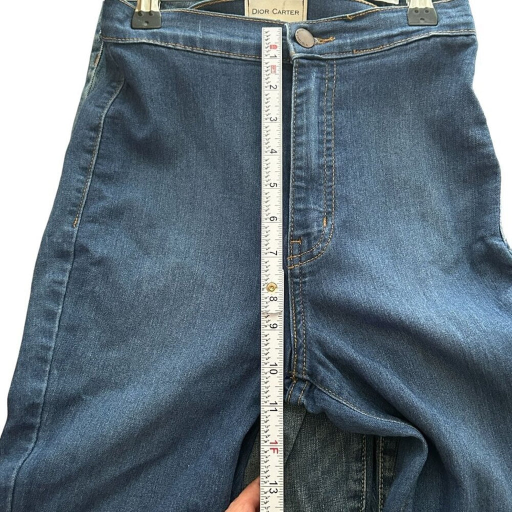 Dior Carter Women's Bell 15" Bottom Flare Distressed Jeans, Size 25 #J4-1581