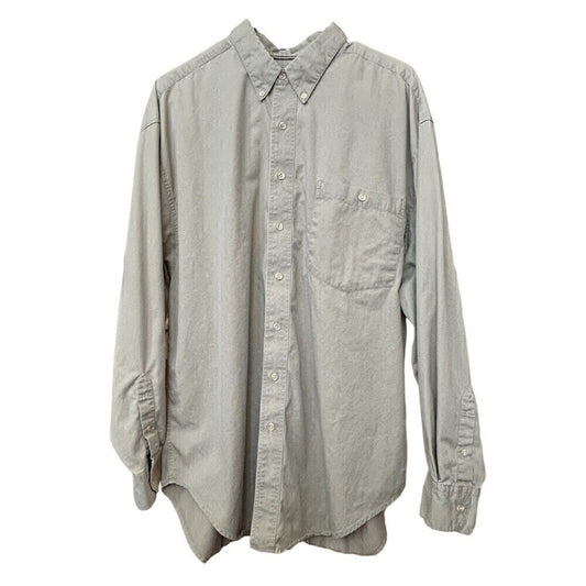 Duck Head Men's Shirt Long Sleeve Button Up Beige Size XL #A1154