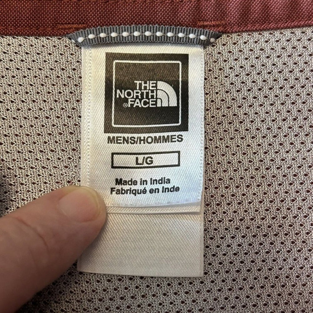 The North Face Button Down Shirt L Convertible Sleeve Zip Chest Pocket #G1231