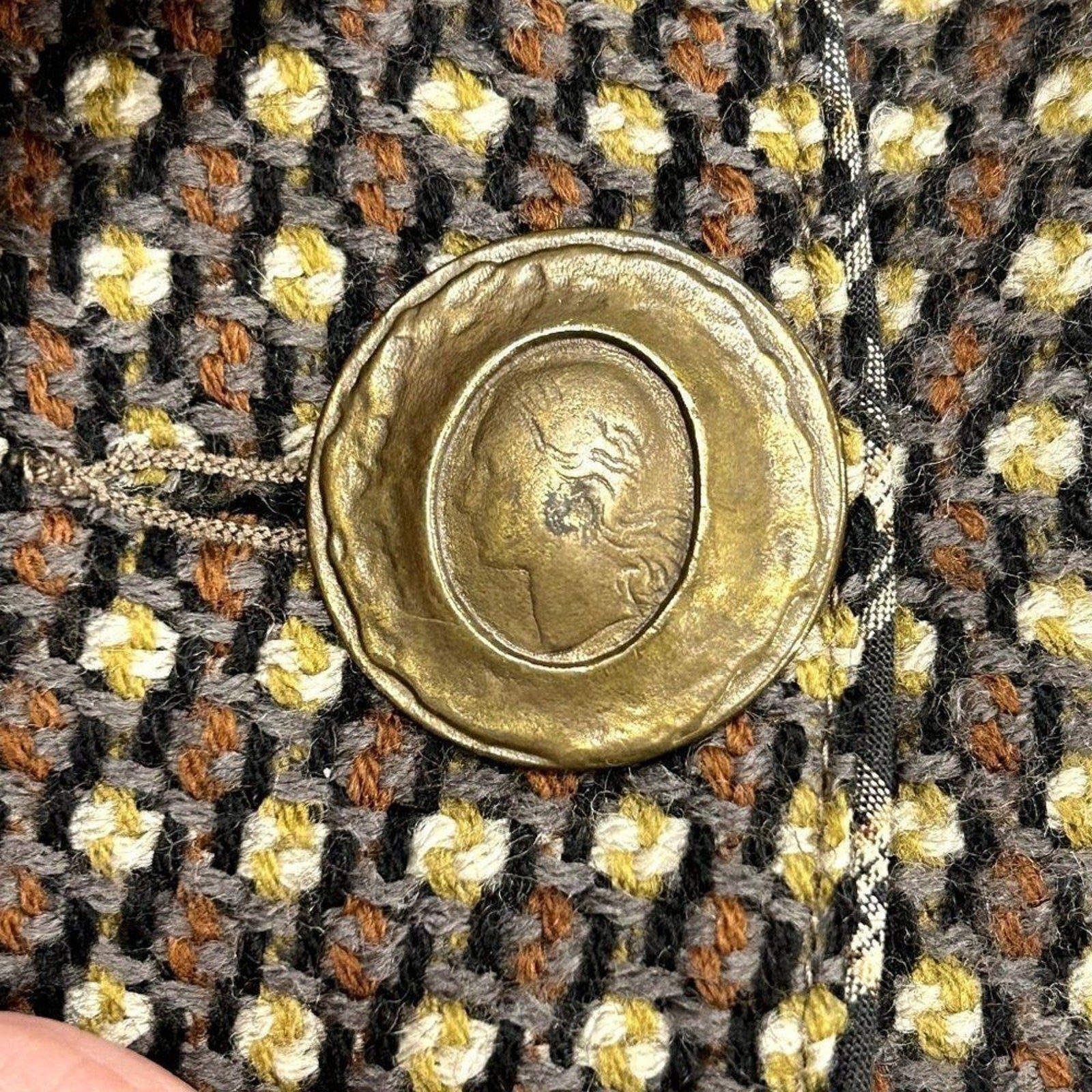 Catherine Andre Women's Coat 100% LAINE (Wool) Size in Description, Made In Fran