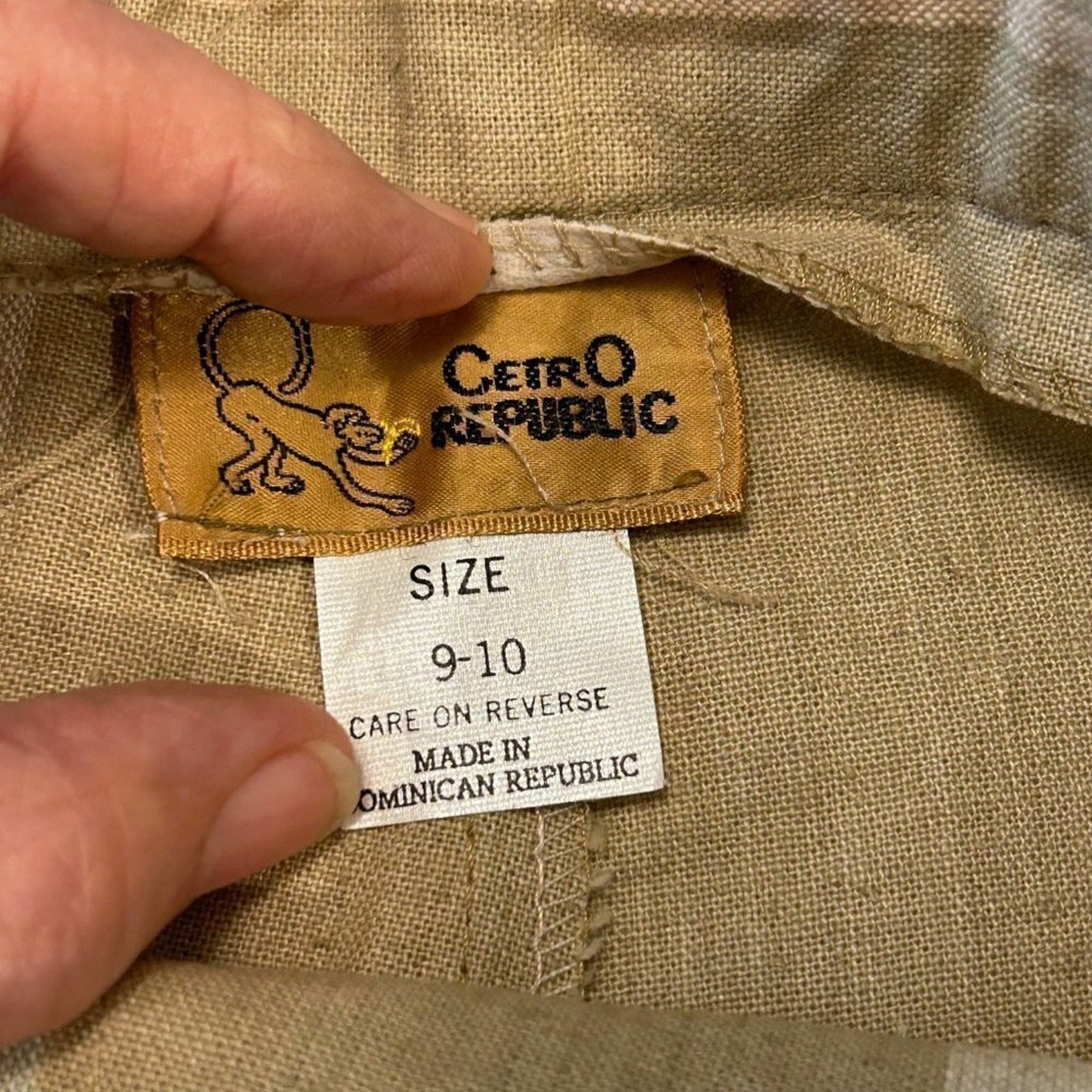 Cetro Republic Women's Shorts Vintage 1990's Size 9-10 Linen Blend #F1233