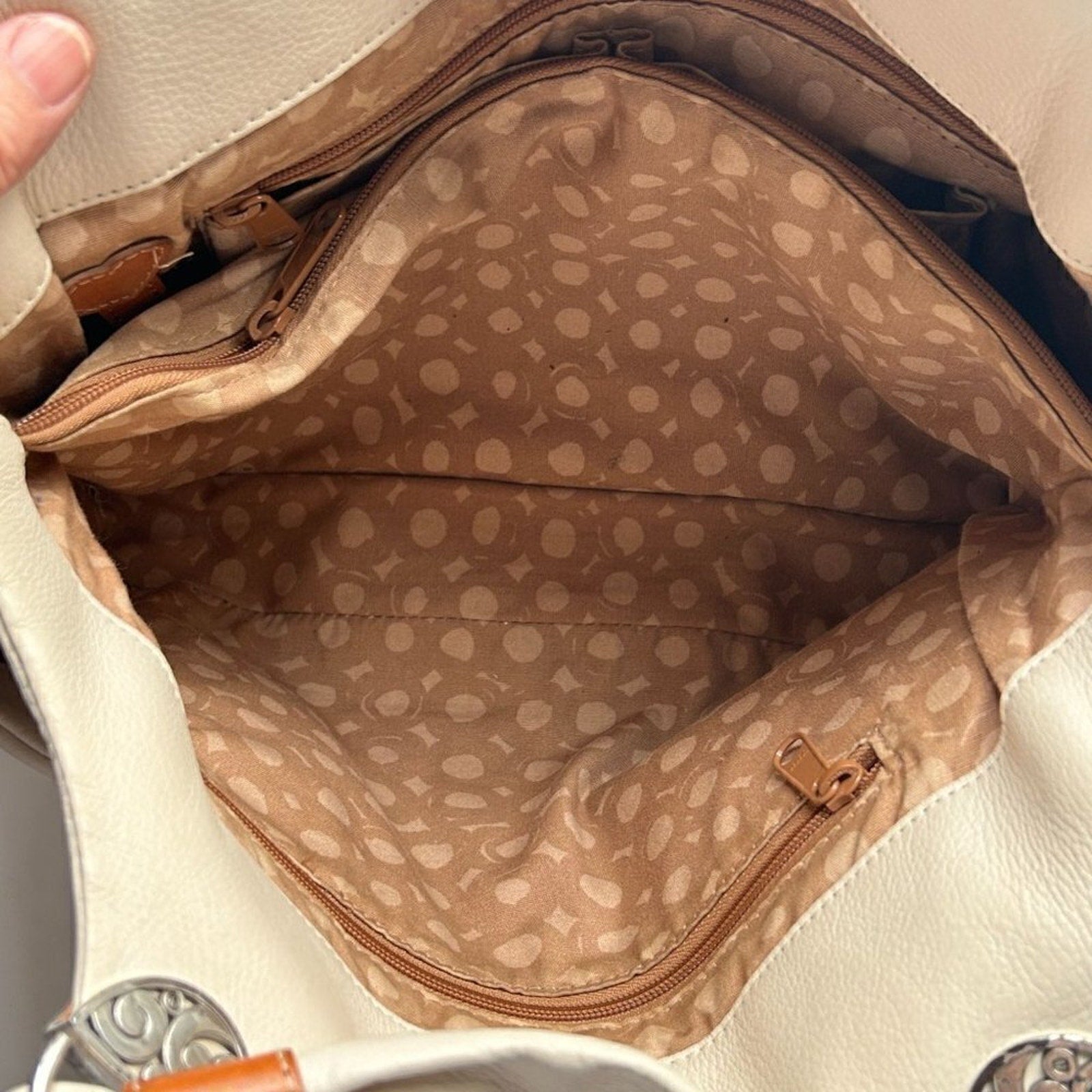 Brighton - Bag Tote - Heritage Collection Callie Taxco Mexican Silver Leather