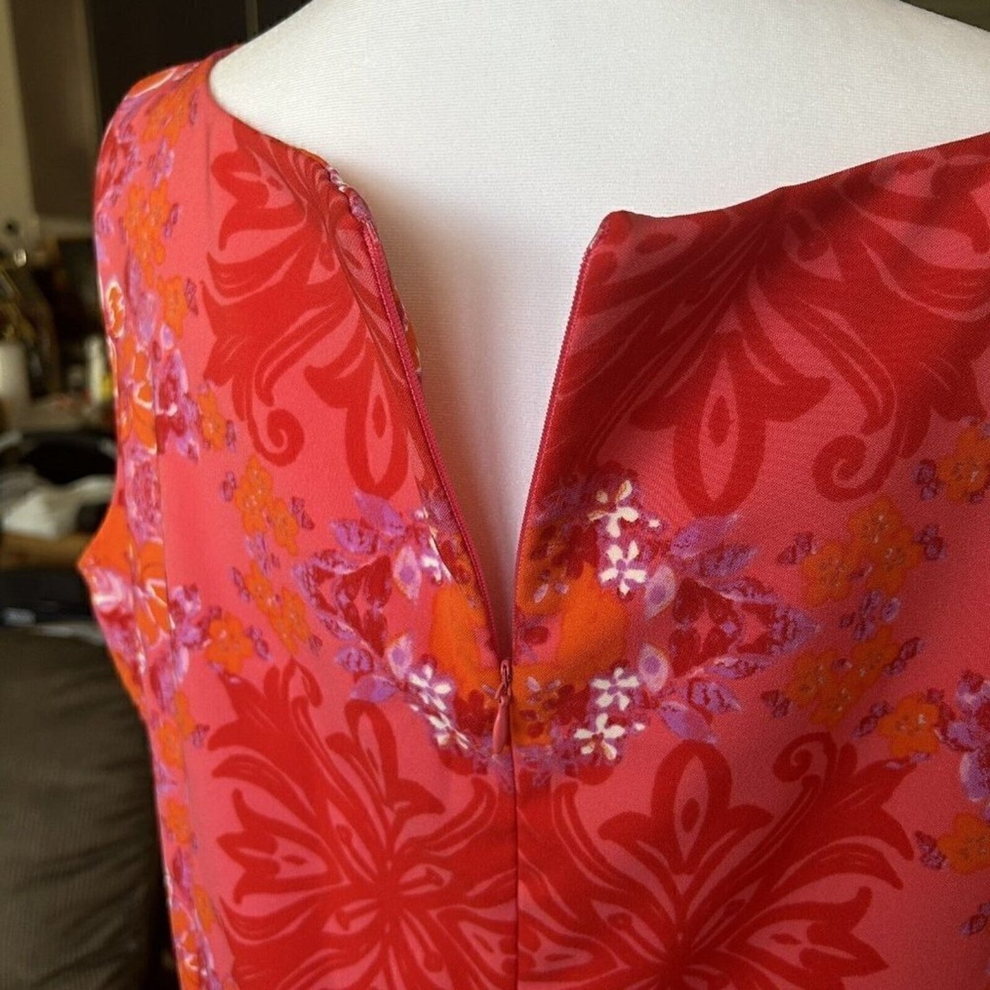 Danny and Nicole multicolor floral shift dress size 16W #H