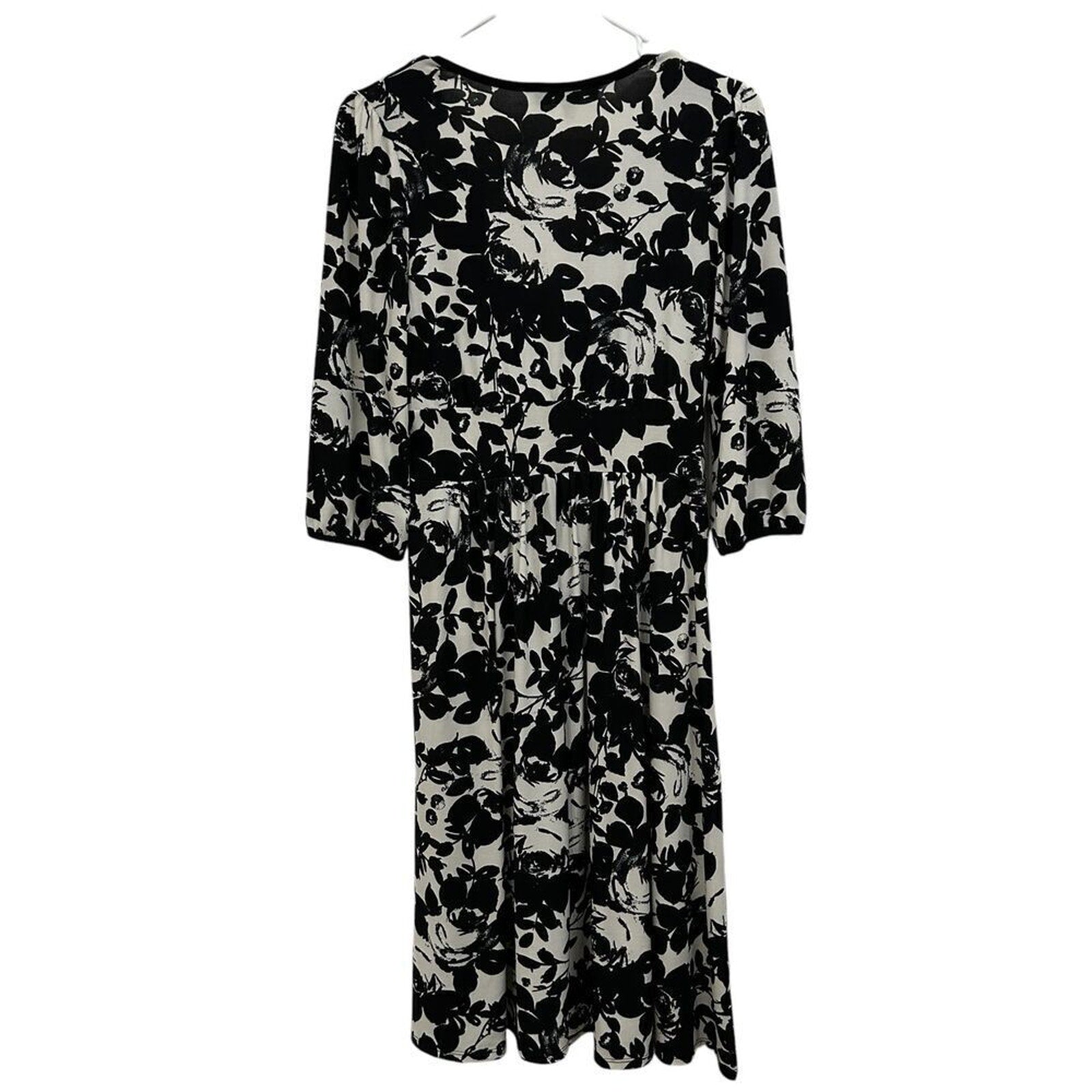 Lily Women’s Maxi Dress Size S Black White Floral Pattern Spring Summer