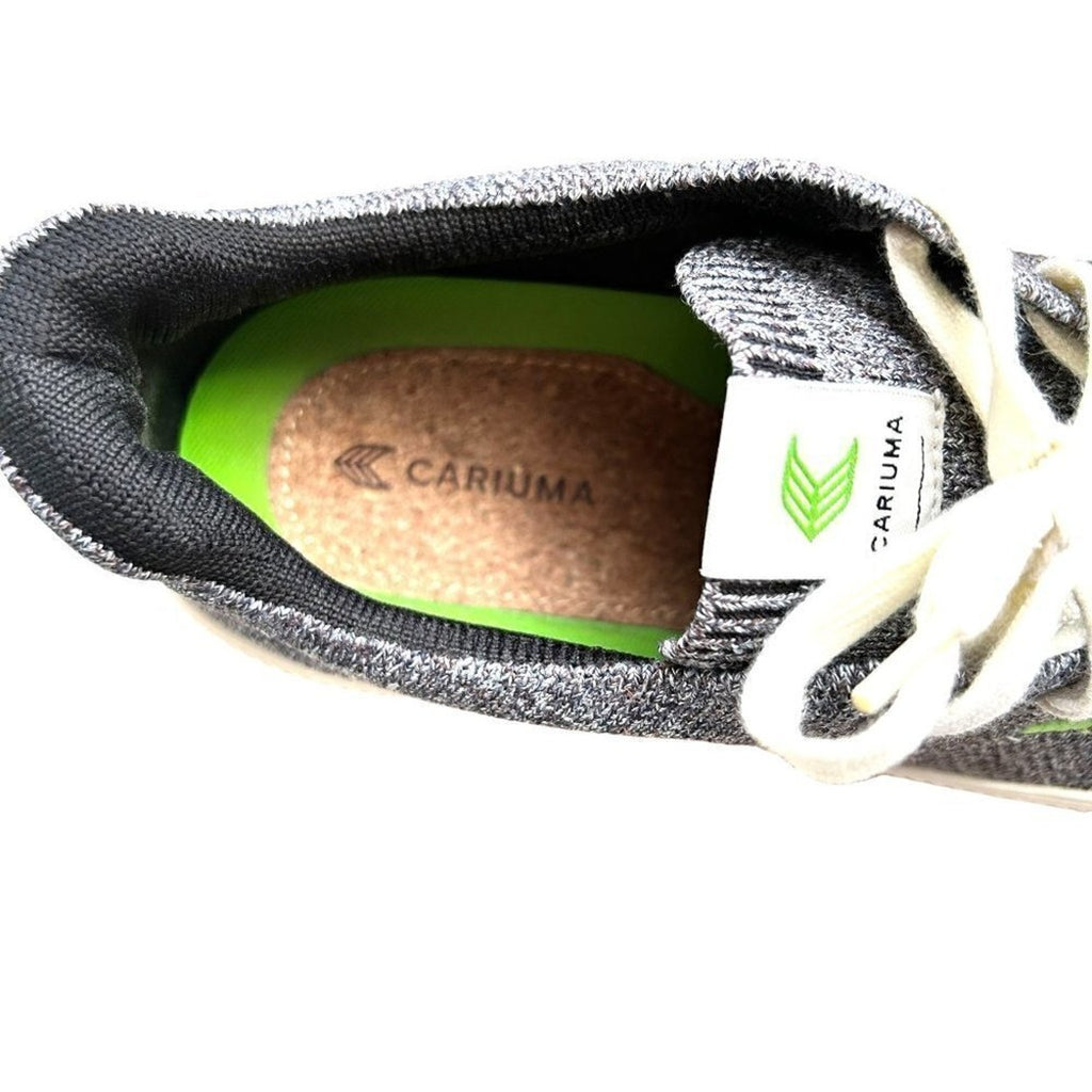 Cariuma Women's Sneakers Size 8.5 Grey Canvas White Lace Up