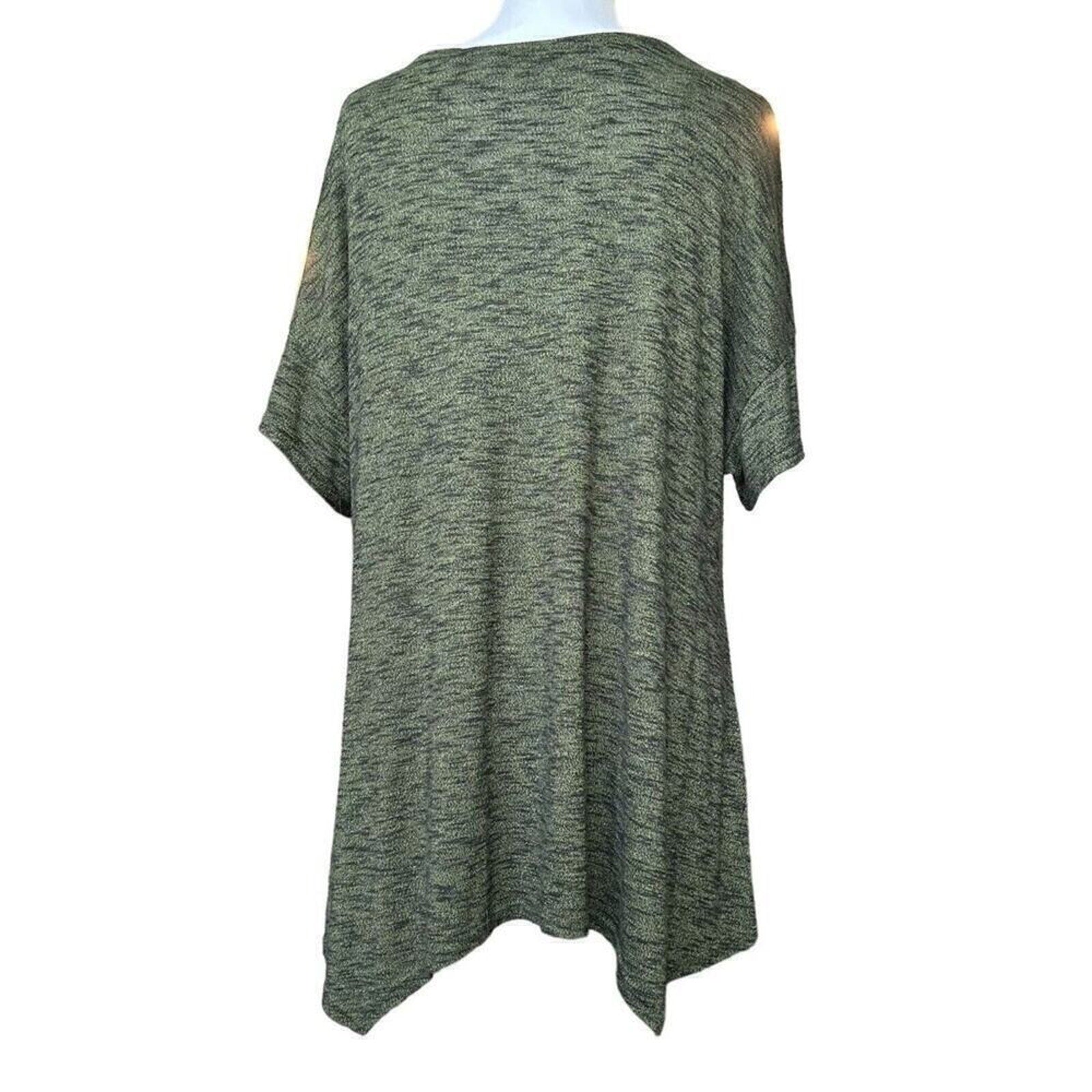 Juicy Couture Short Sleeve Top Size ( L ), Green With Peek-a-boo Opening #A1157