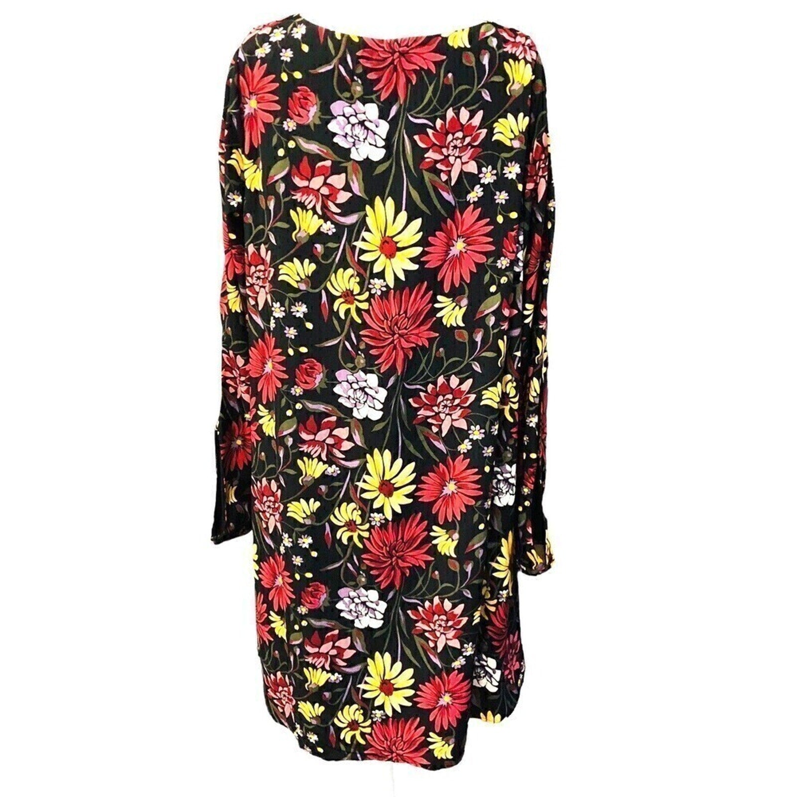 Grace Elements cold shoulder floral dress size Large