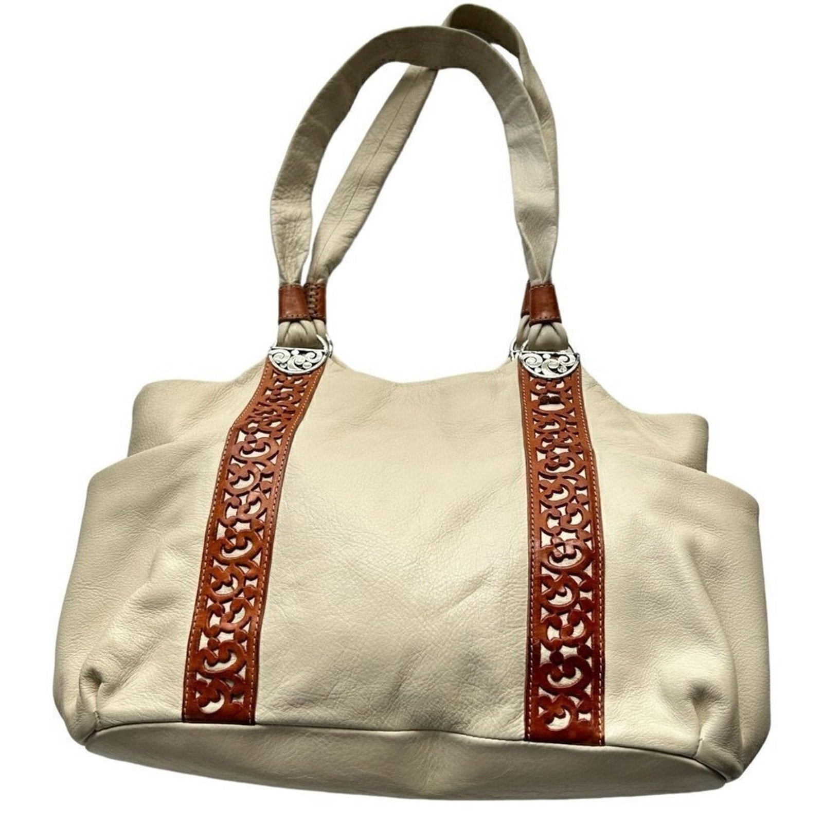 Brighton - Bag Tote - Heritage Collection Callie Taxco Mexican Silver Leather