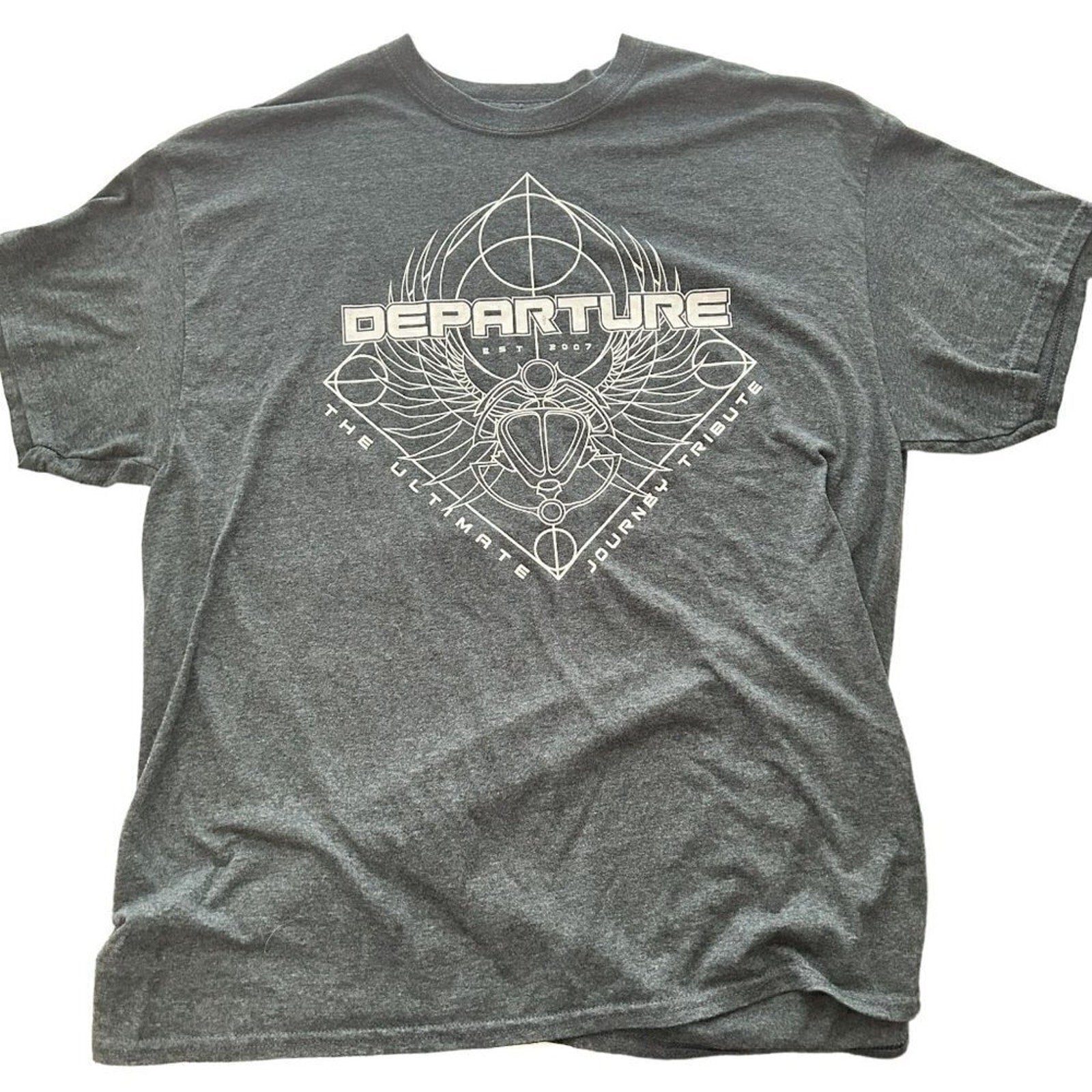 Departure Journey Tour 2020 T-Shirt Size (See Description) Gray Cotton #B1495