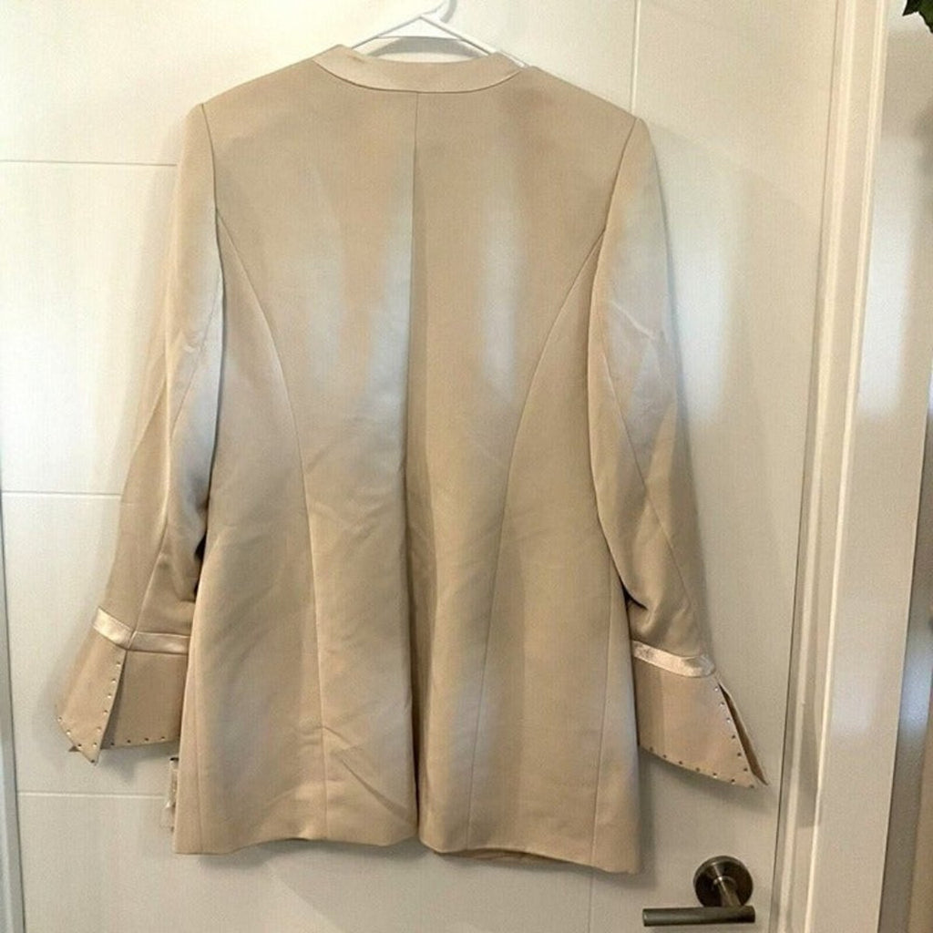 Women's Blazer "Capri" - Size 12 - Champagne w/Camisole Attachment - NEW #BH