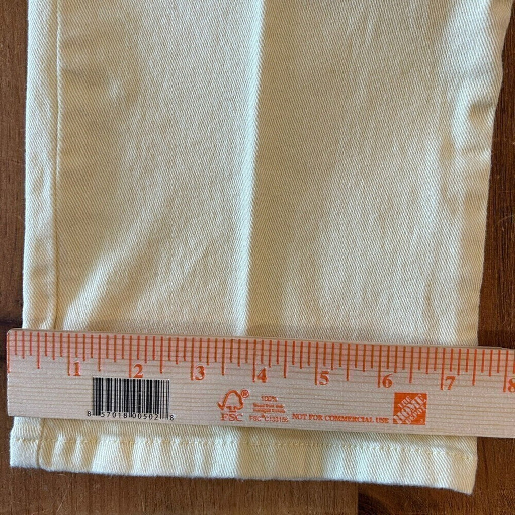 Gloria Vanderbilt High-Rise Jeans, Baby Yellow (not white), Size 14, #1115