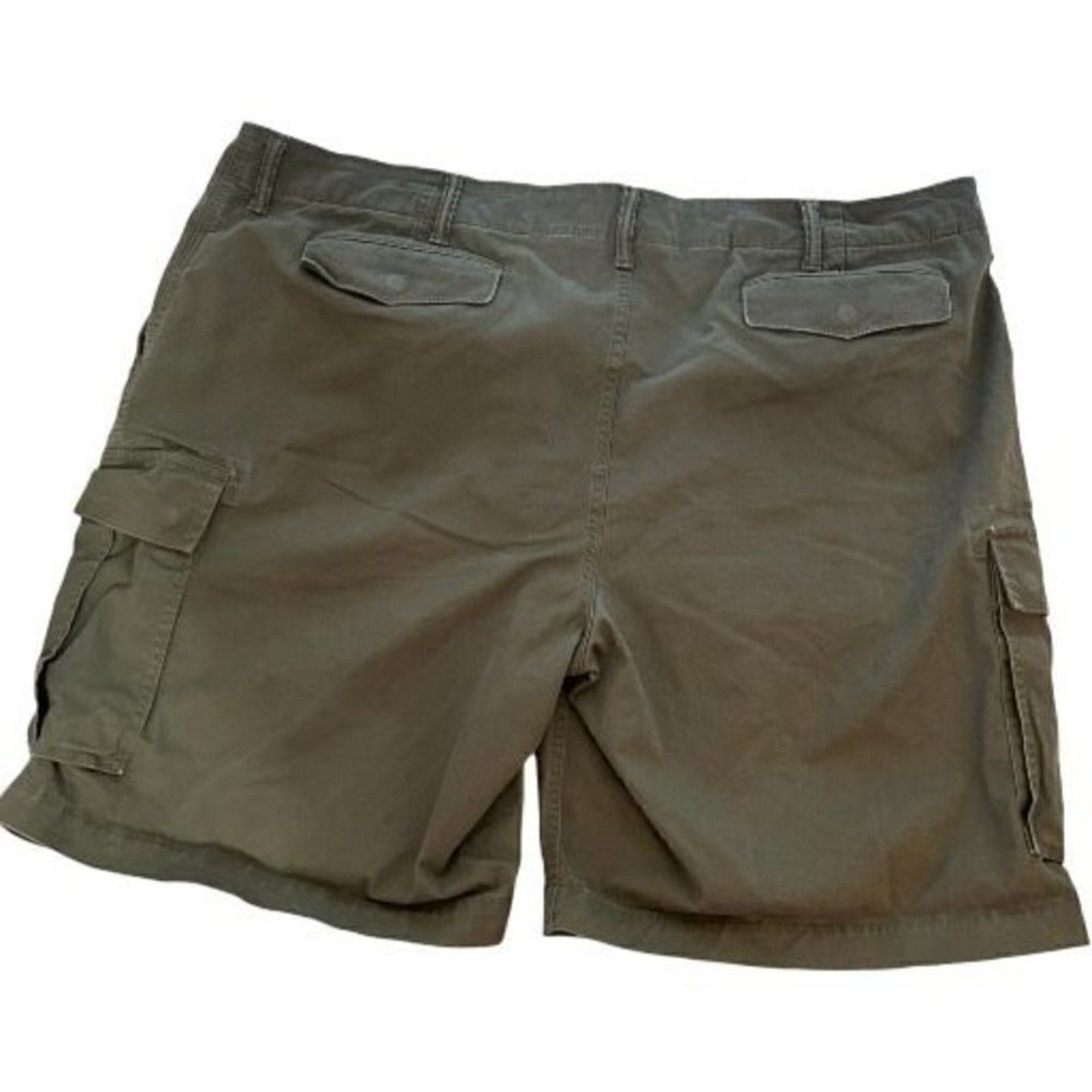 Lands End Men's Cargo Shorts Size 48 Traditional Fit Cotton Spandex Blend #P1534