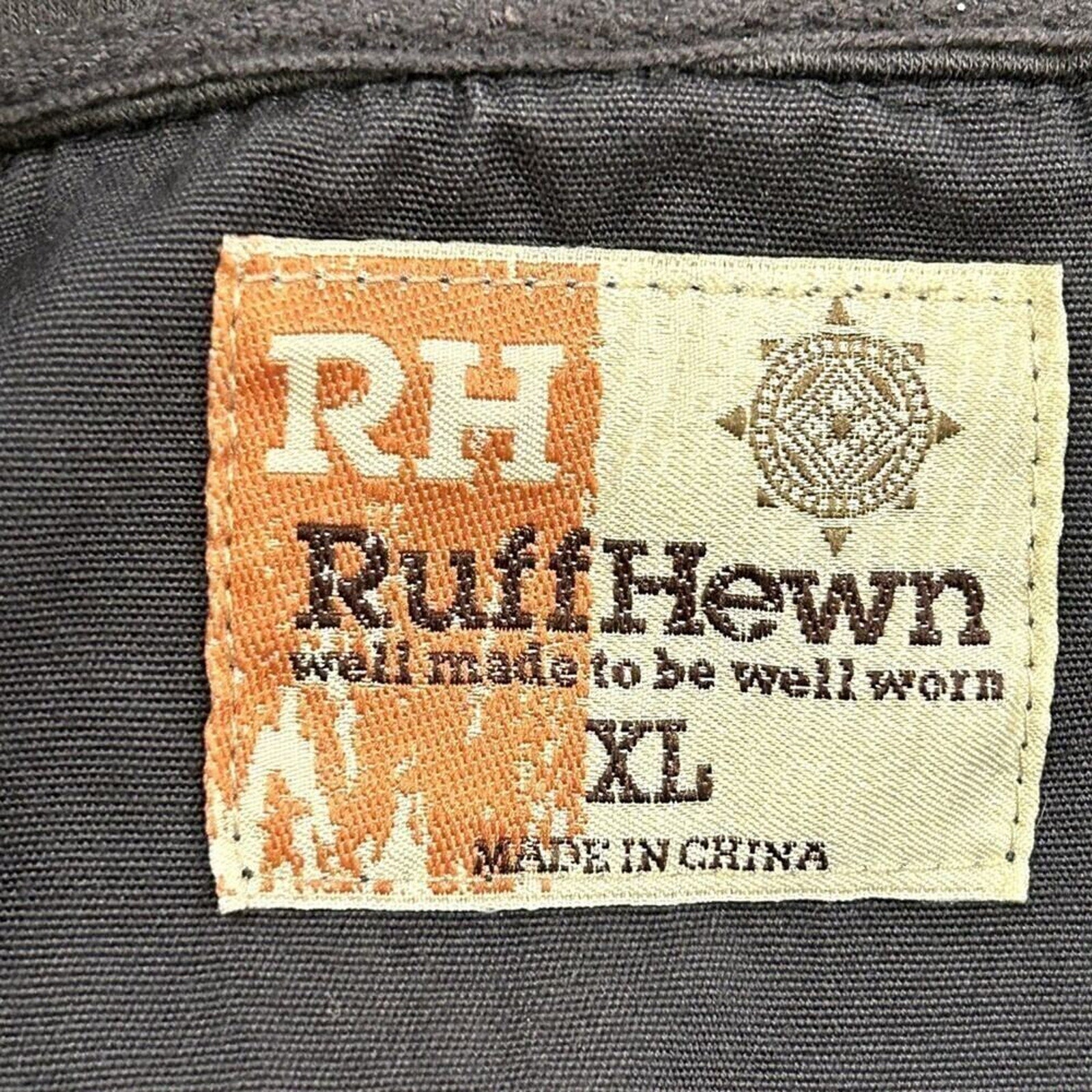 Ruff Hewn Women's Jacket Size XL Gray Hooded Full Zipper #SH