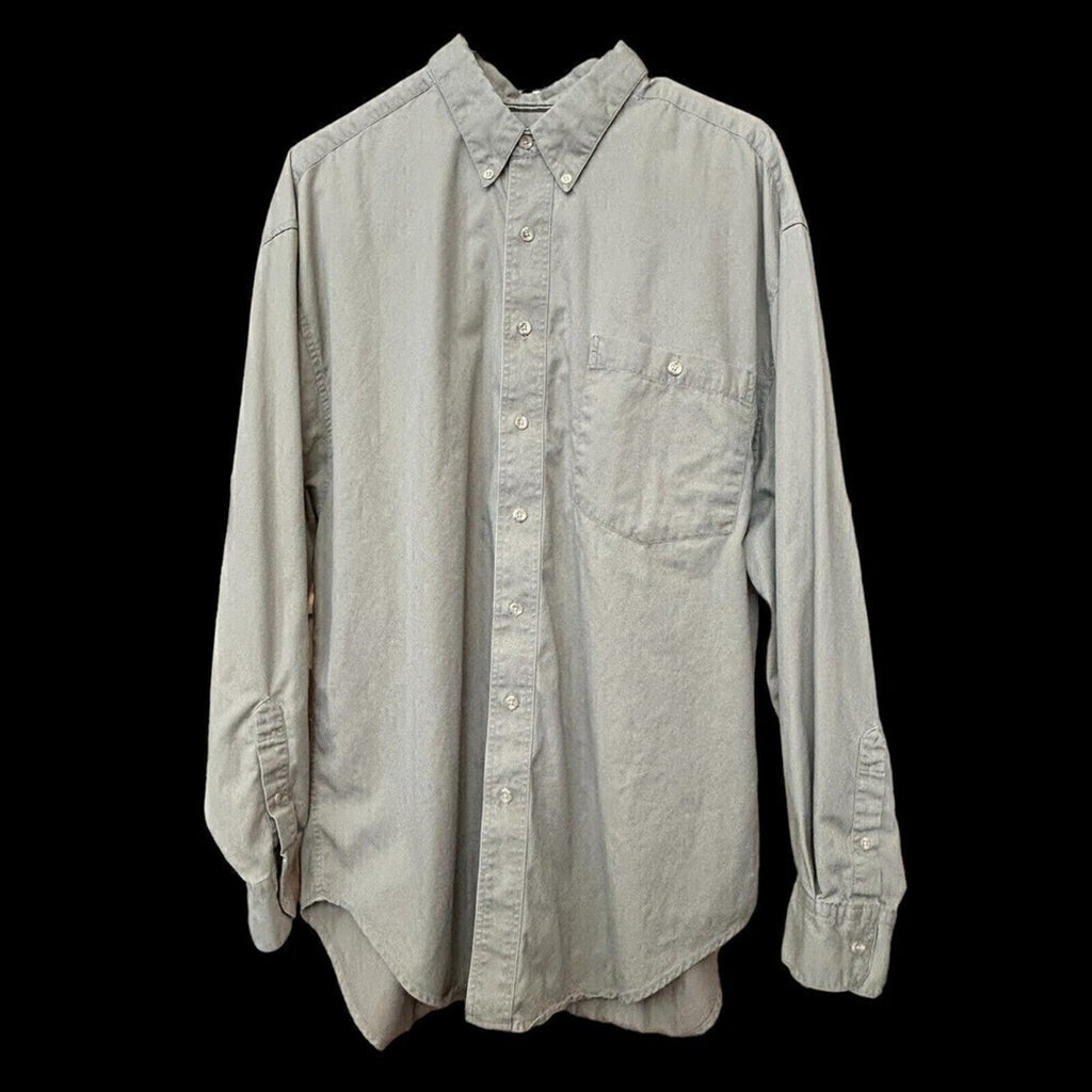 Duck Head Men's Shirt Long Sleeve Button Up Beige Size XL #A1154