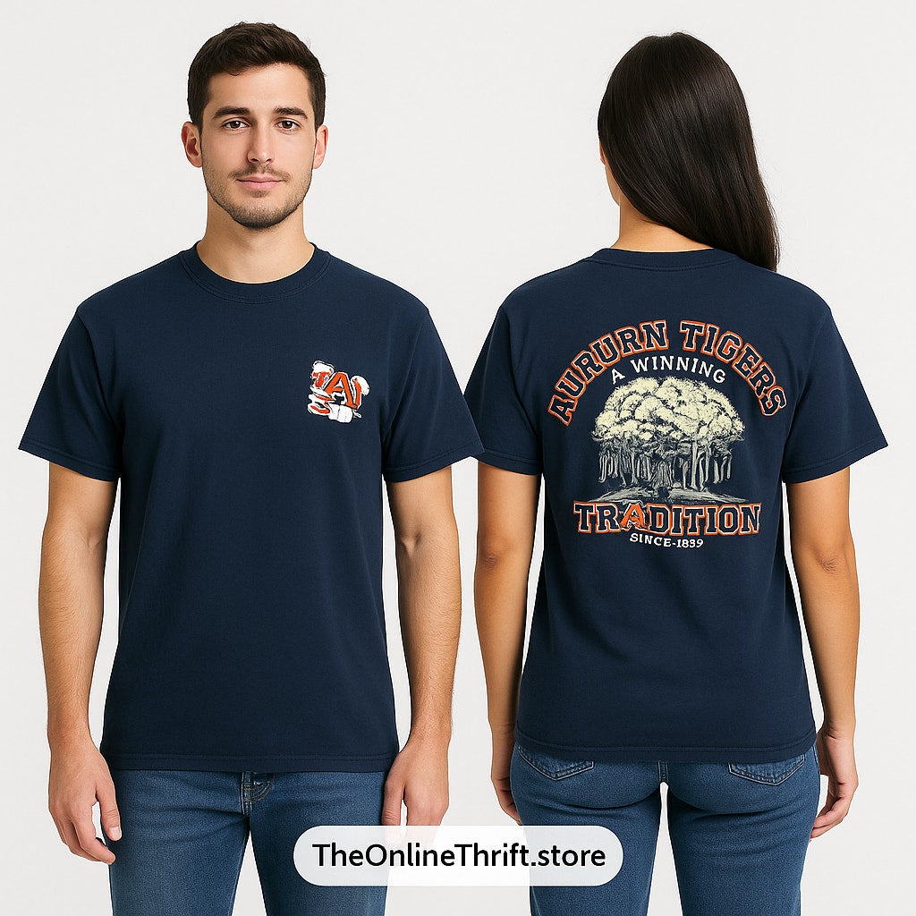 Auburn Tigers Navy Tee – Tradition Since 1856 (Size L)