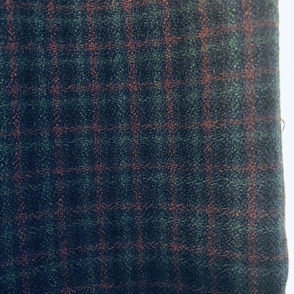 Women's A-Line Pleated Skirt - Size 12P - Tight Plaid Viscose Rayon / Wool Blend