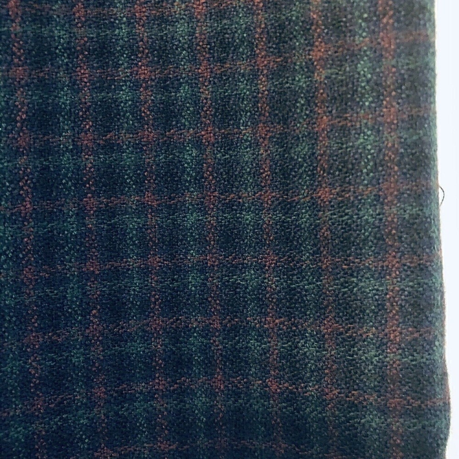 Women's A-Line Pleated Skirt - Size 12P - Tight Plaid Viscose Rayon / Wool Blend