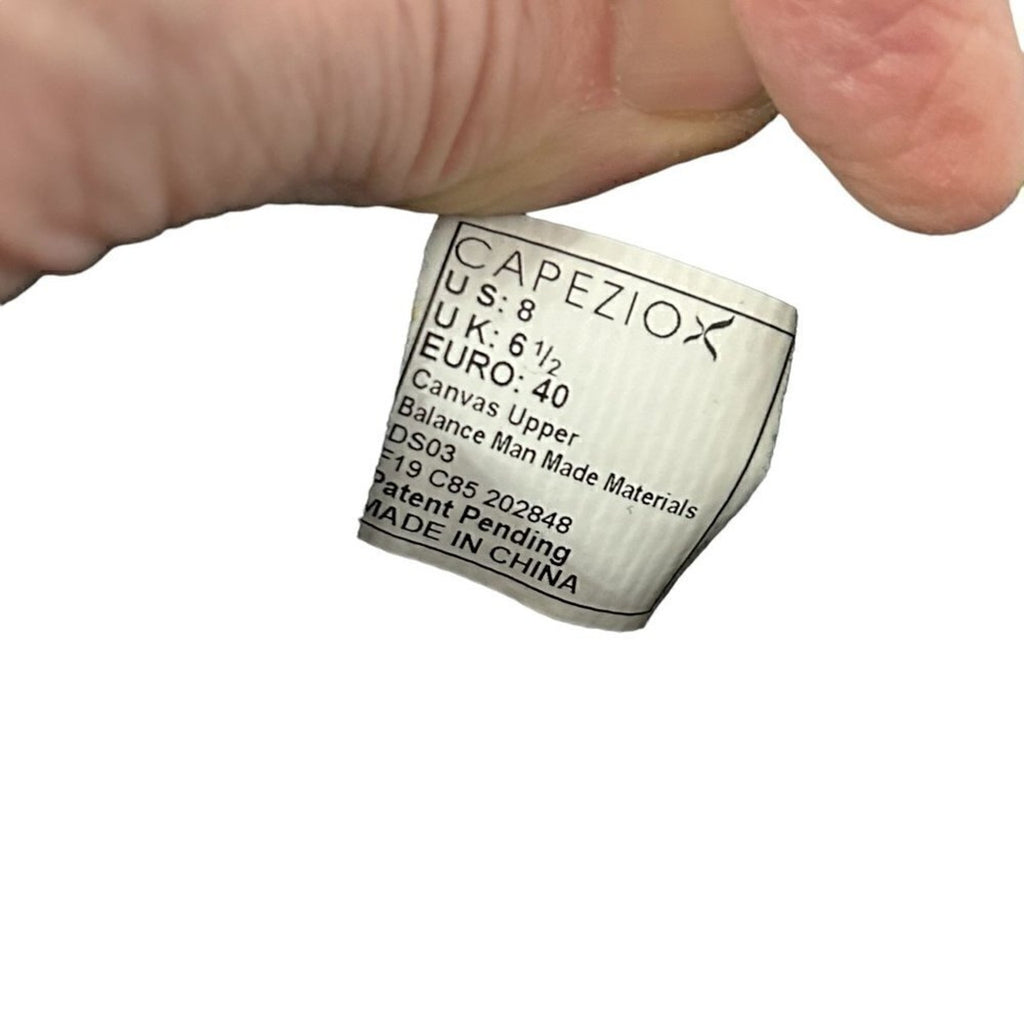 Capezio Women’s Canvas Comfort Shoes — Black, Snug Fit, Size 8 #1535