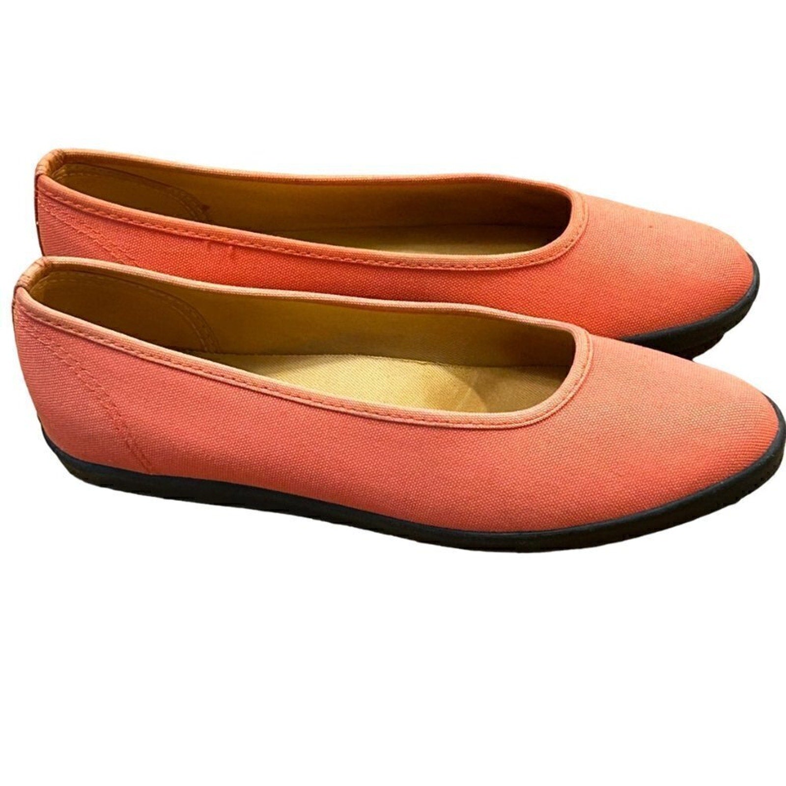 Keds Canvas Sneakers VTG 1990s Champions essentials Orange Women's Sz 7M #BSR