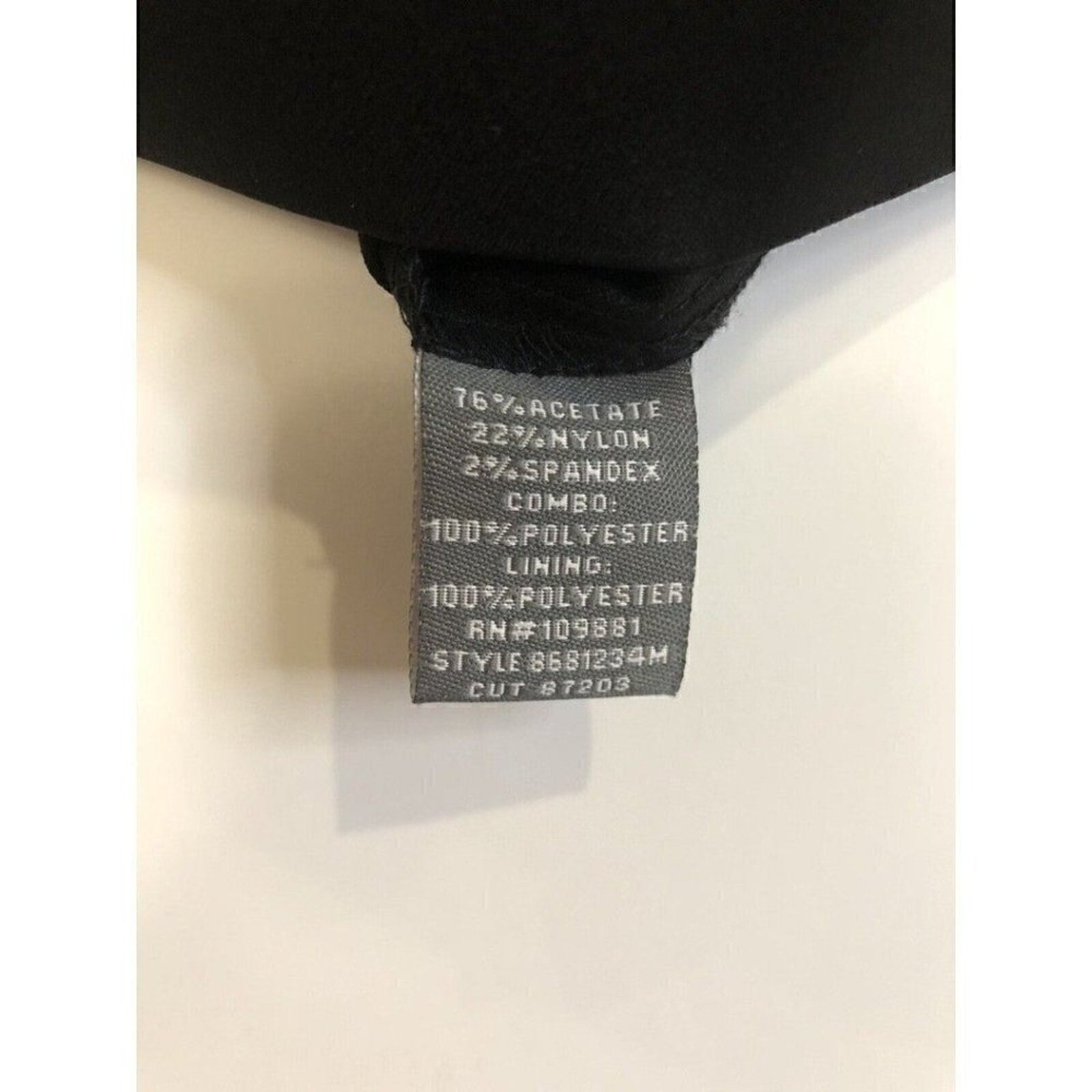 Donna Ricco black satin cocktail dress size 10 with sequin straps