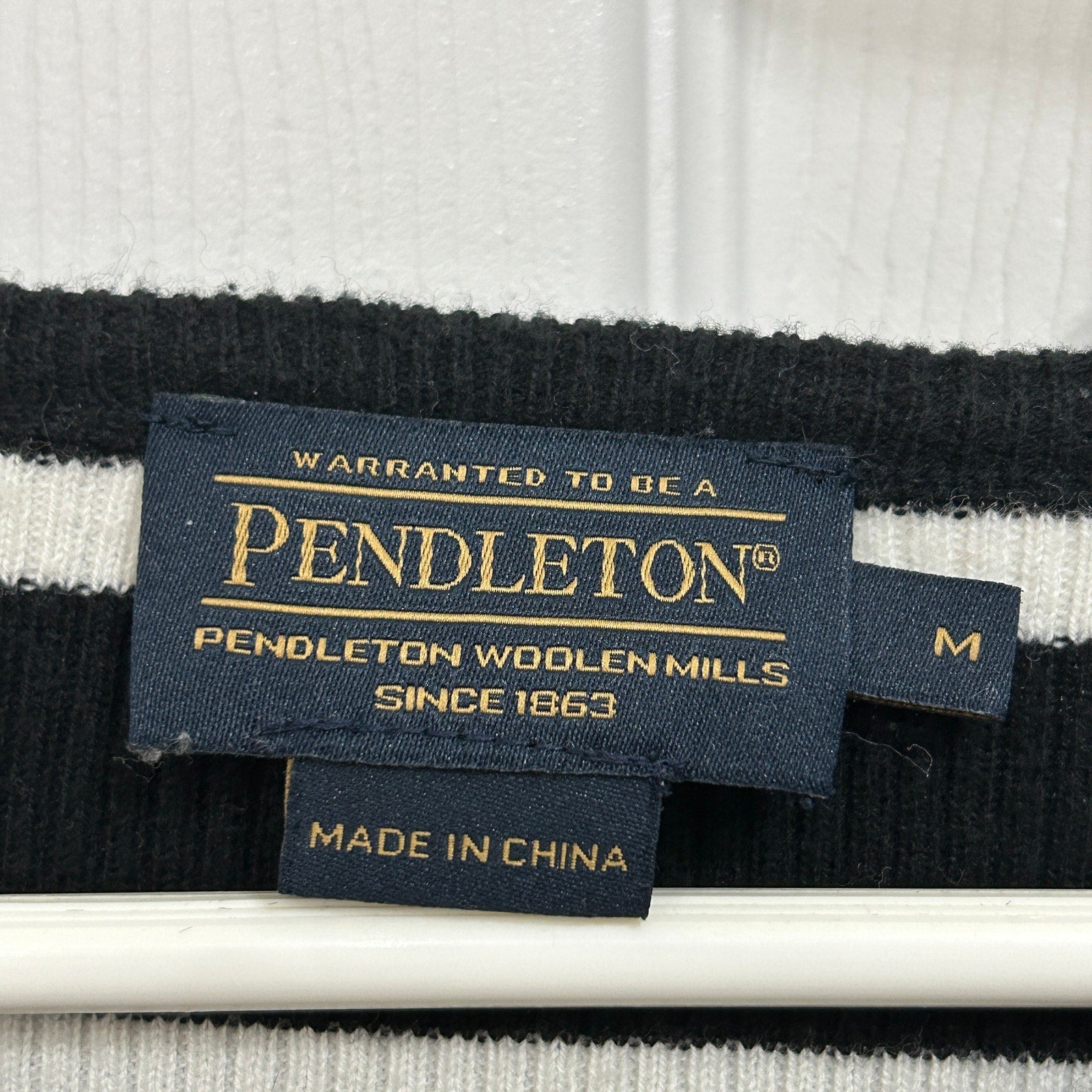 Pendleton Women's Sweater Pullover Size M Long Sleeve Cotton Rayon