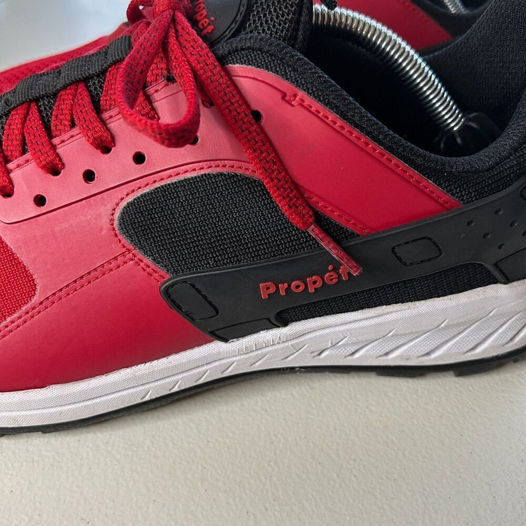 ProPet Visp Men’s Hiking Shoes — Red/Black, Size 11 (Wide) #S5