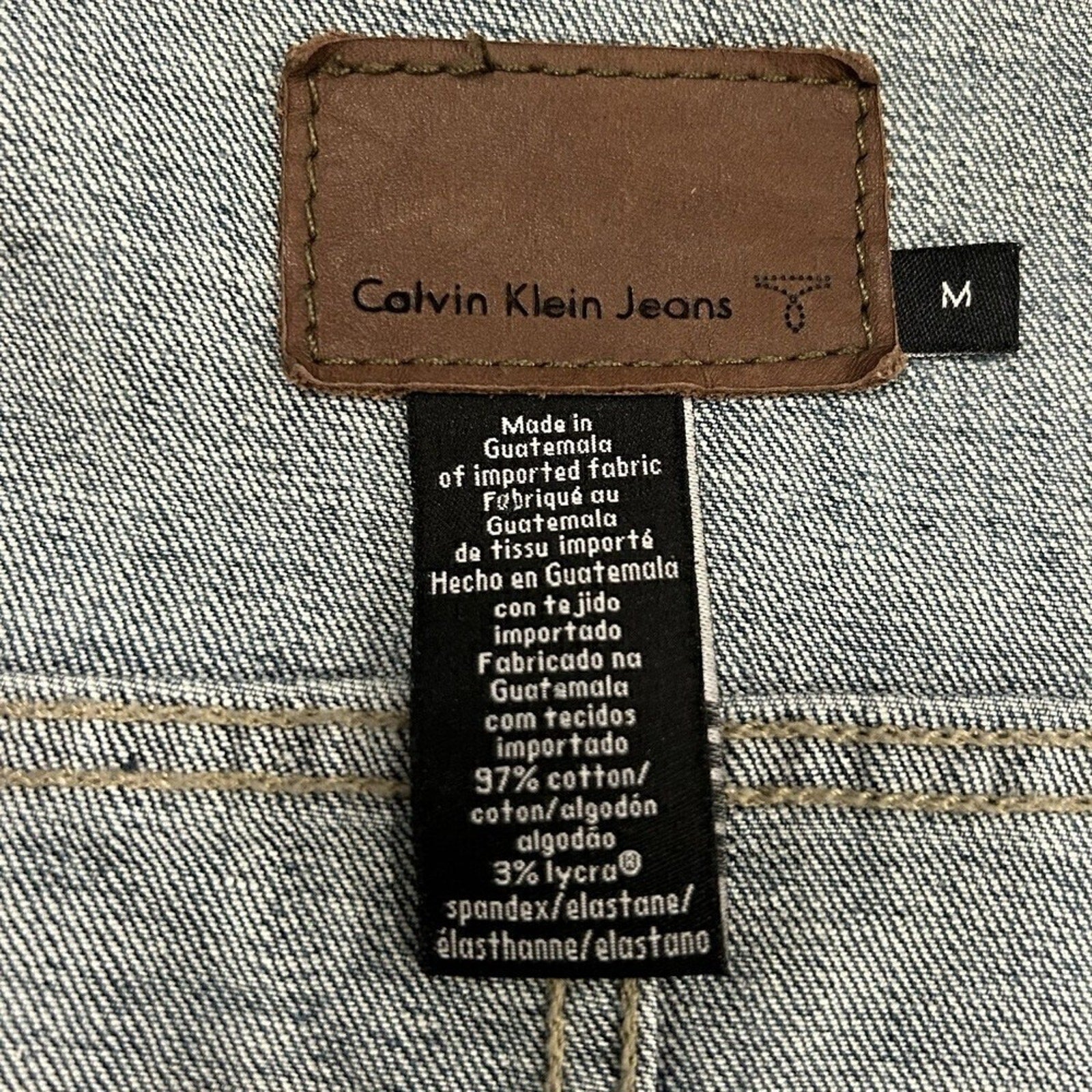 Calvin Klein Women's Denim Jacket, Dark Wash, Button Front  Sz. (M) #1182