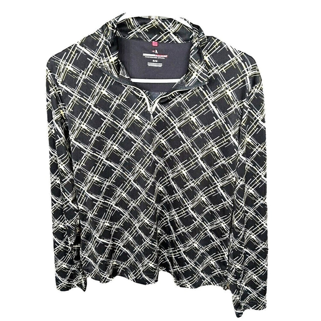 Grand Slam Performance Women's Tennis - Athletic Top, 1/4 Zipper, Size M #1121