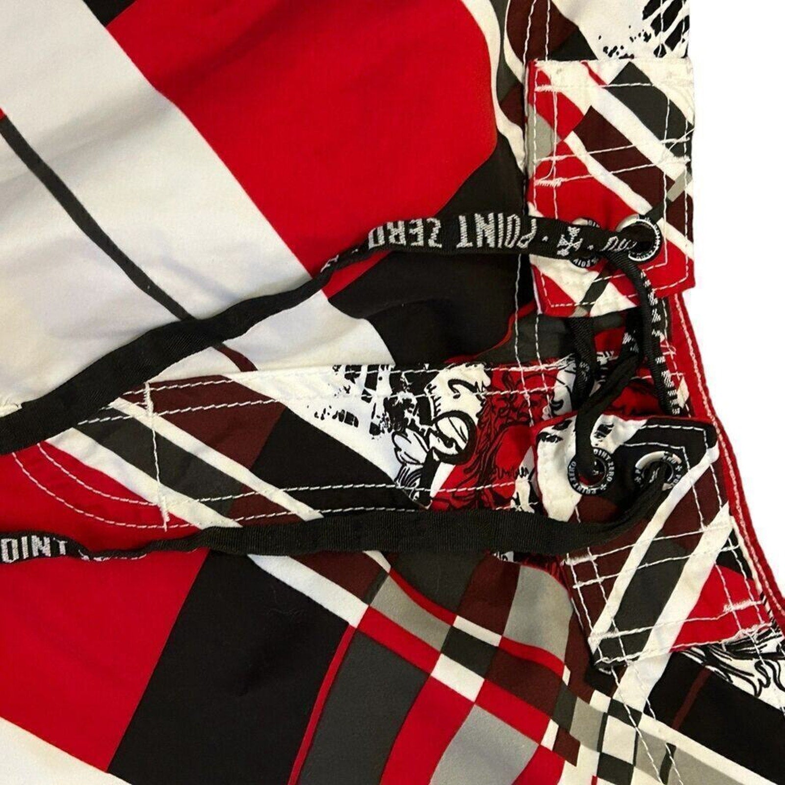 Point Zero Long Board Shorts Size M Trunks Beach Swim Surf Casual Play #A-1599