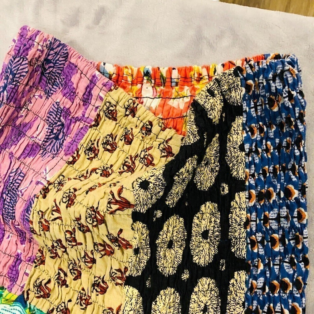 Jumpsuit Sleeveless for Women, Sz. S/M Blowsy Legs, Stretch Top, Multicolor Boho