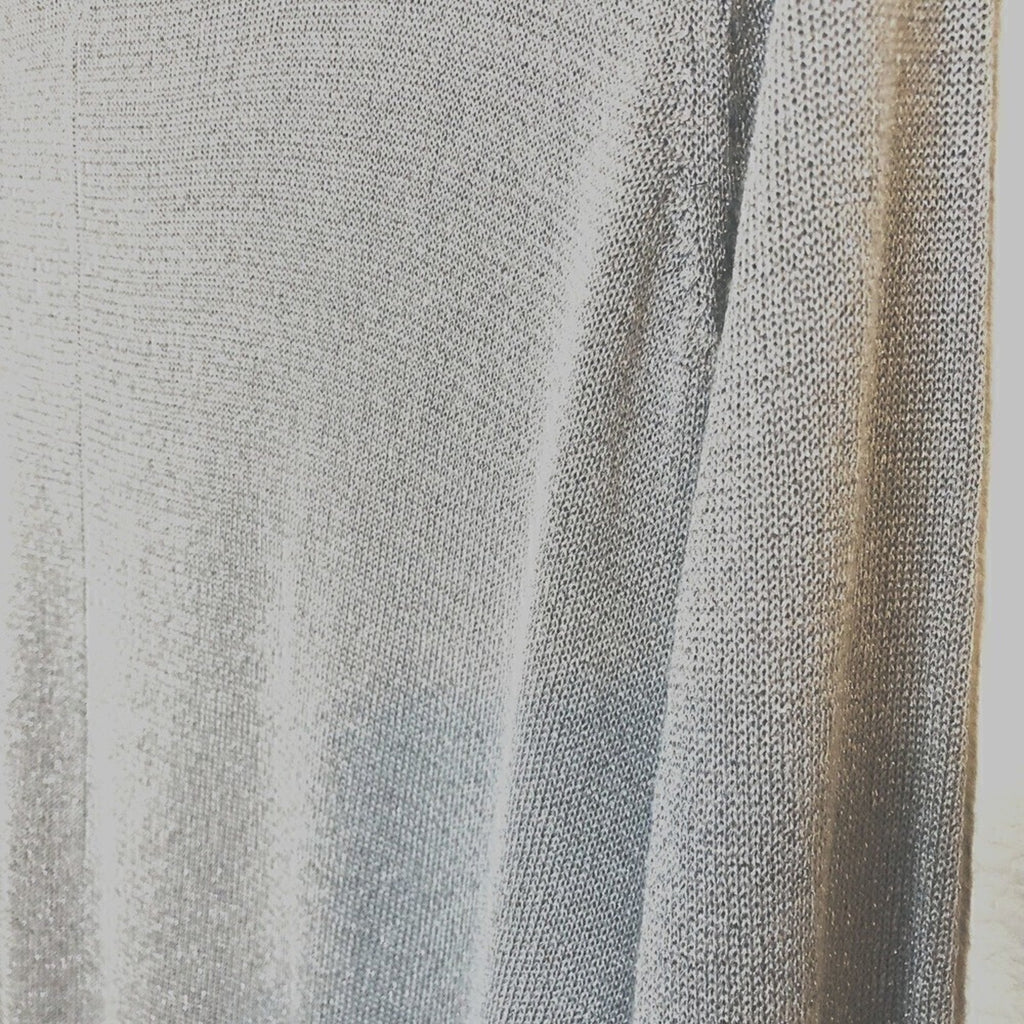 Joseph A. Women's Silver / Sparkle Silk Top Size (M)