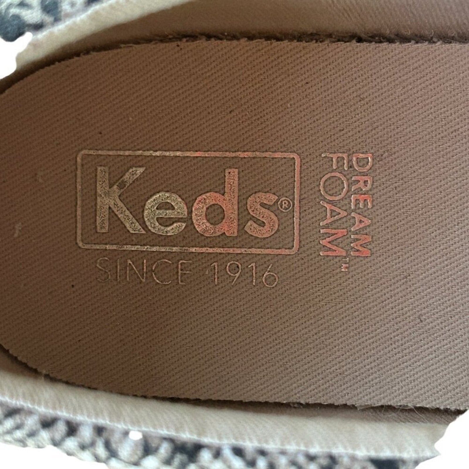 Keds Snakeskin Animal Print Pull-On Shoes — Women’s Size 9.5 #S2