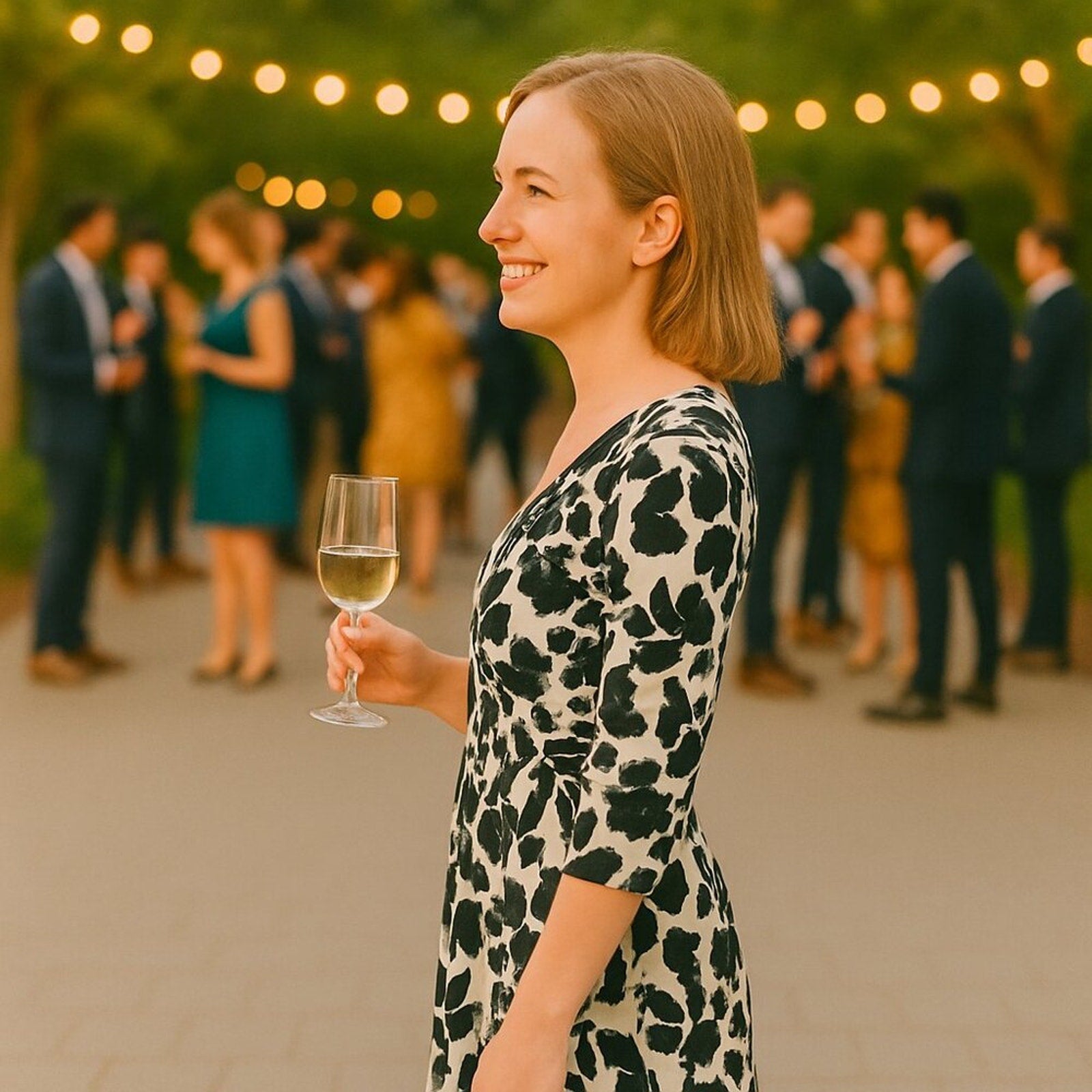 Lily Women’s Maxi Dress Size S Black White Floral Pattern Spring Summer